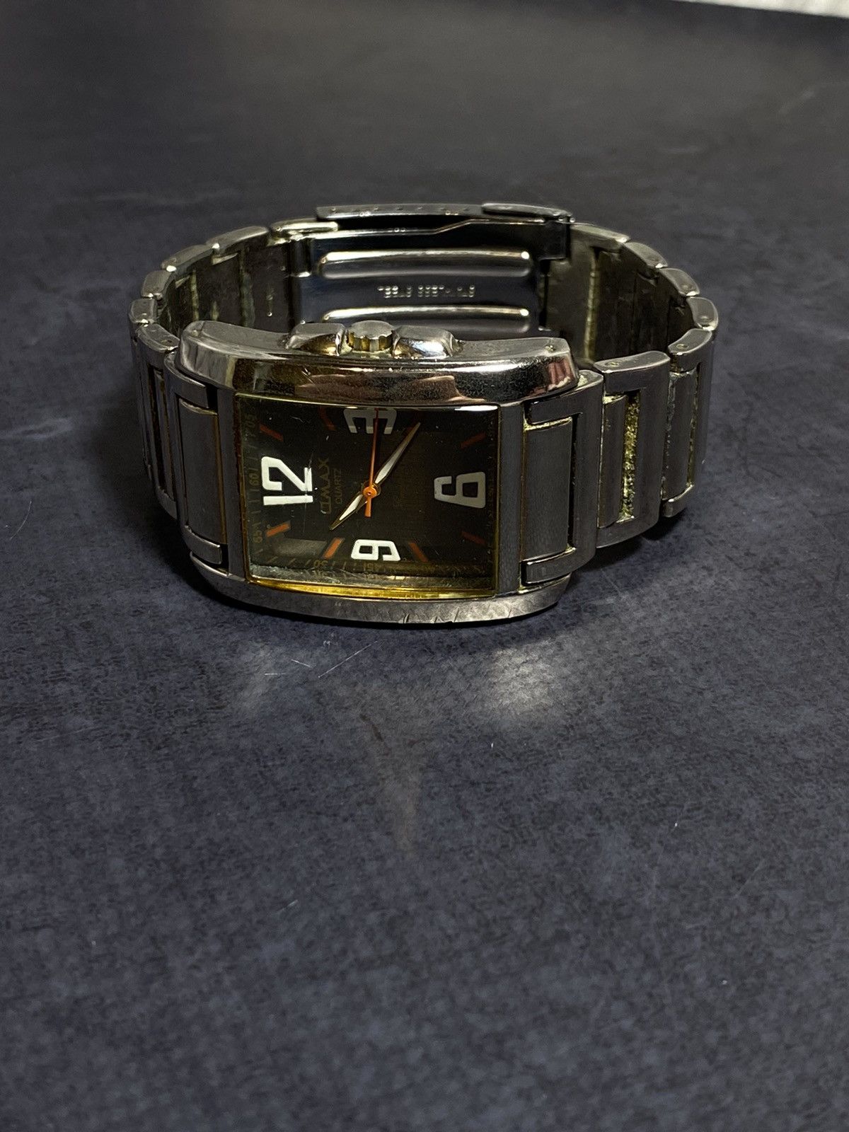 Vintage Omax Rectangular Luminous Watch | Japanese Movement Size ONE SIZE - 8 Thumbnail