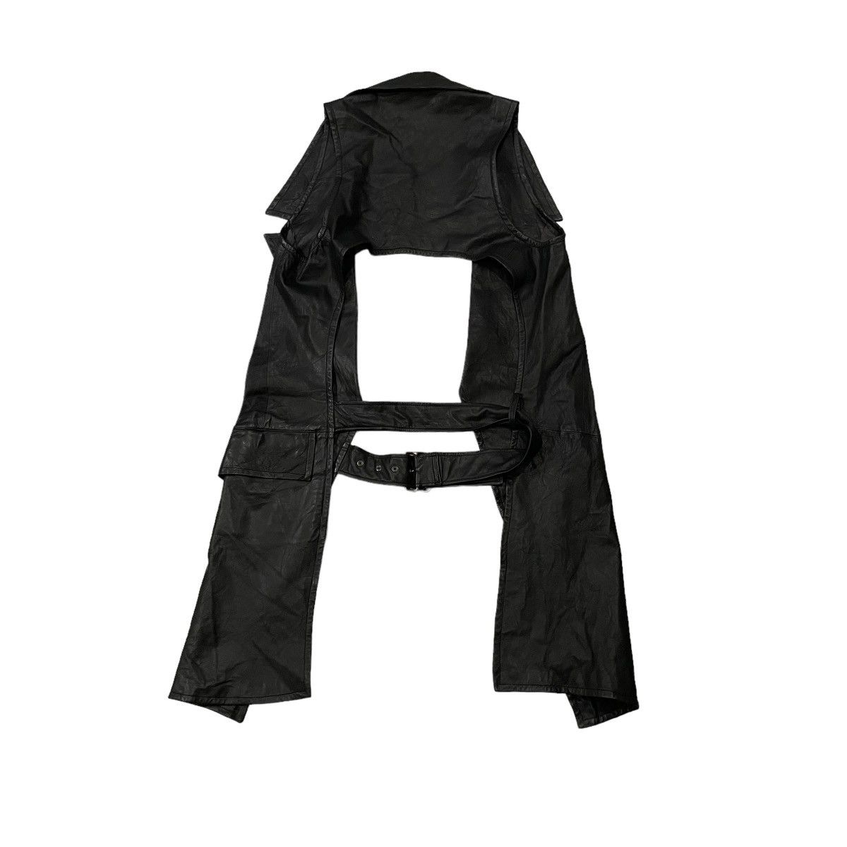 Limi Feu Limi Feu Yohji Yamamoto Punk Belted Leather Jacket Size S / US 4 / IT 40 - 8 Thumbnail