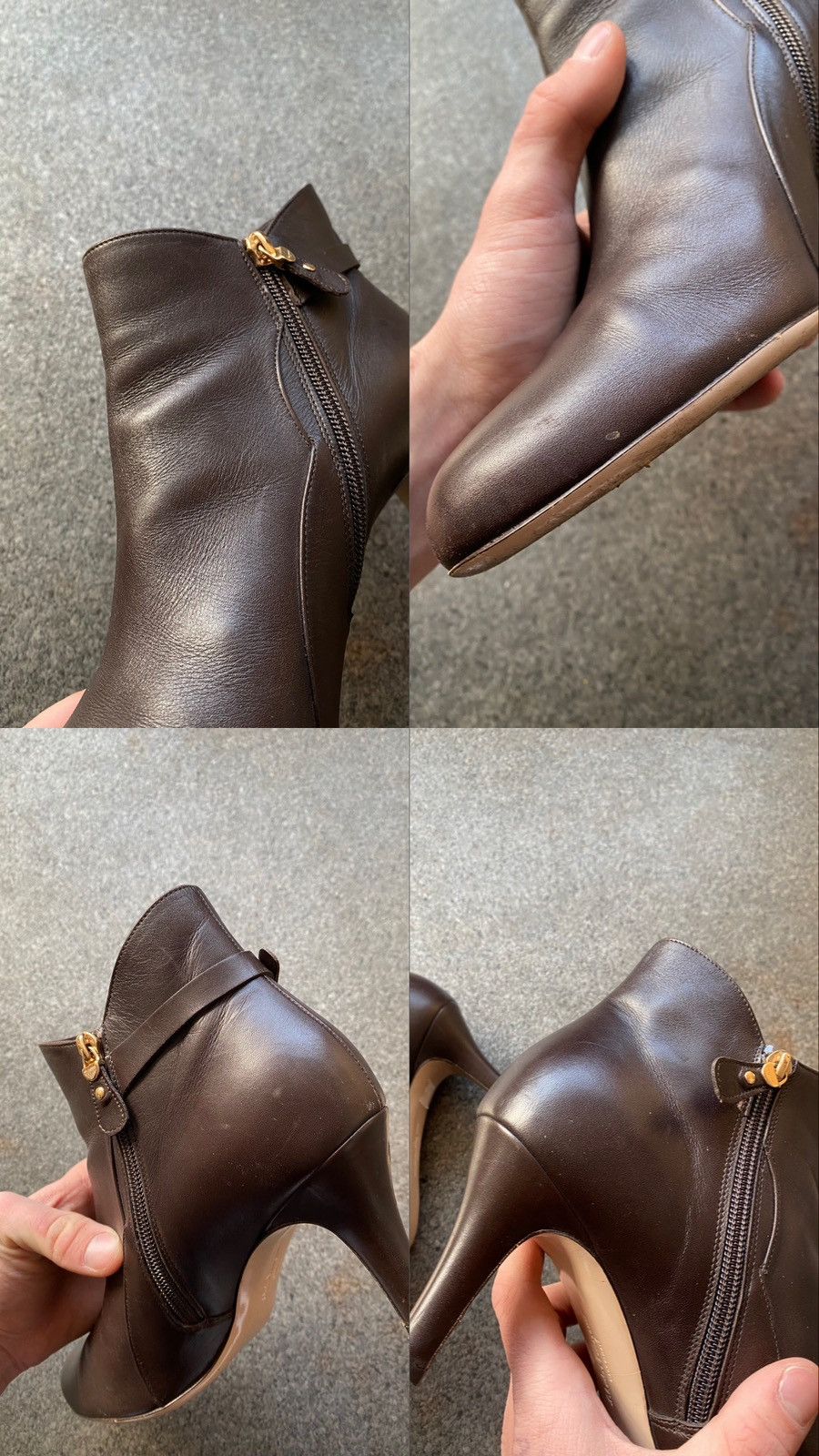 Salvatore Ferragamo Salvatore Ferragamo Chiara Black Leather Pump Ankle Boots Size US 10 / IT 40 - 13 Thumbnail