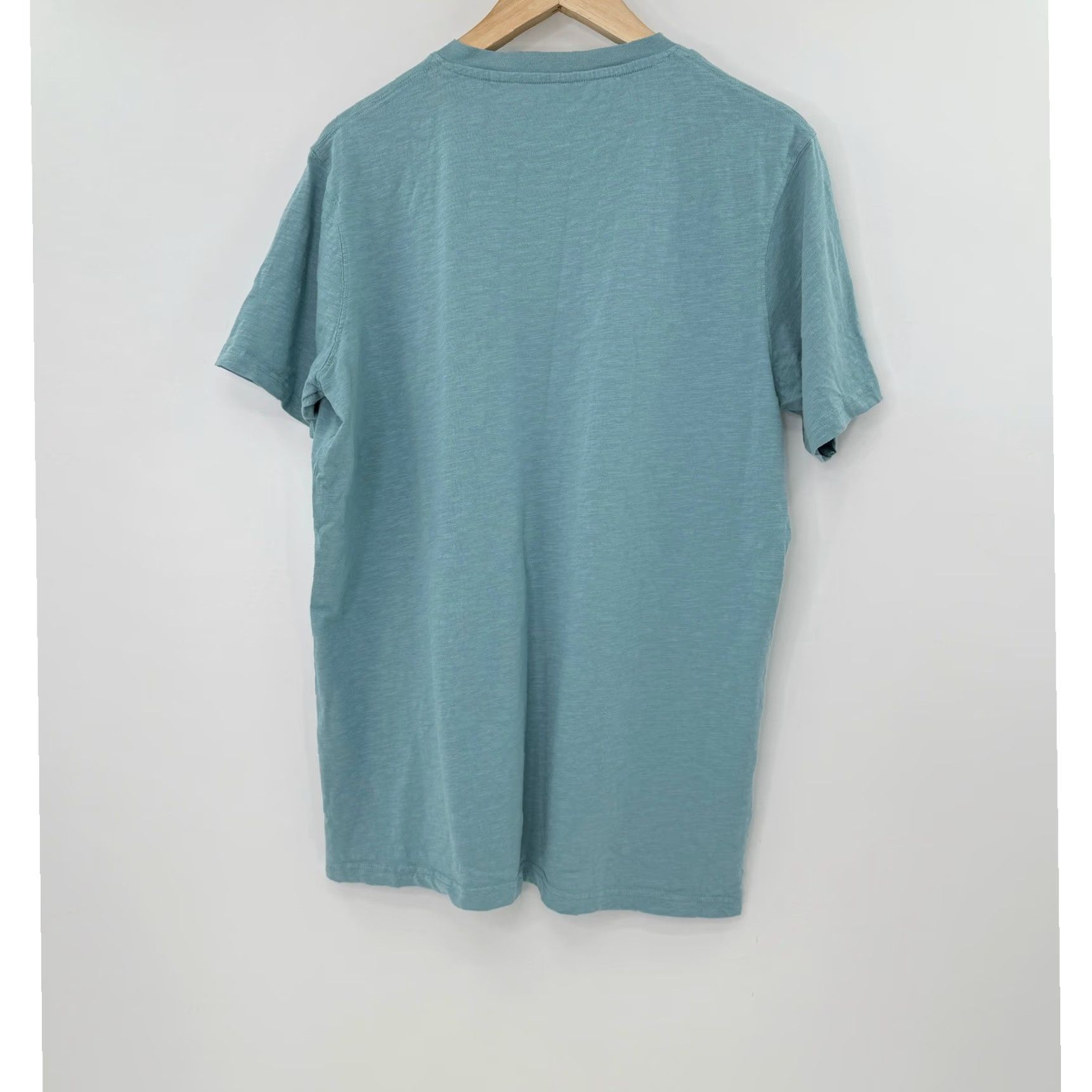 Vintage VINTAGE Mountain Warehouse Mens Henley Shirt Turquoise Organic Cotton Sz L Sustainable Size US L / EU 52-54 / 3 - 2 Thumbnail