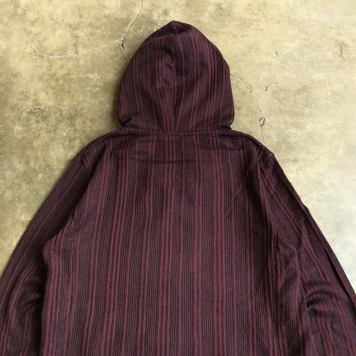Japanese Brand 2000s Sterny Cord Full Zipper Hoodie Bape Style Red Maroon Size US M / EU 48-50 / 2 - 11 Thumbnail