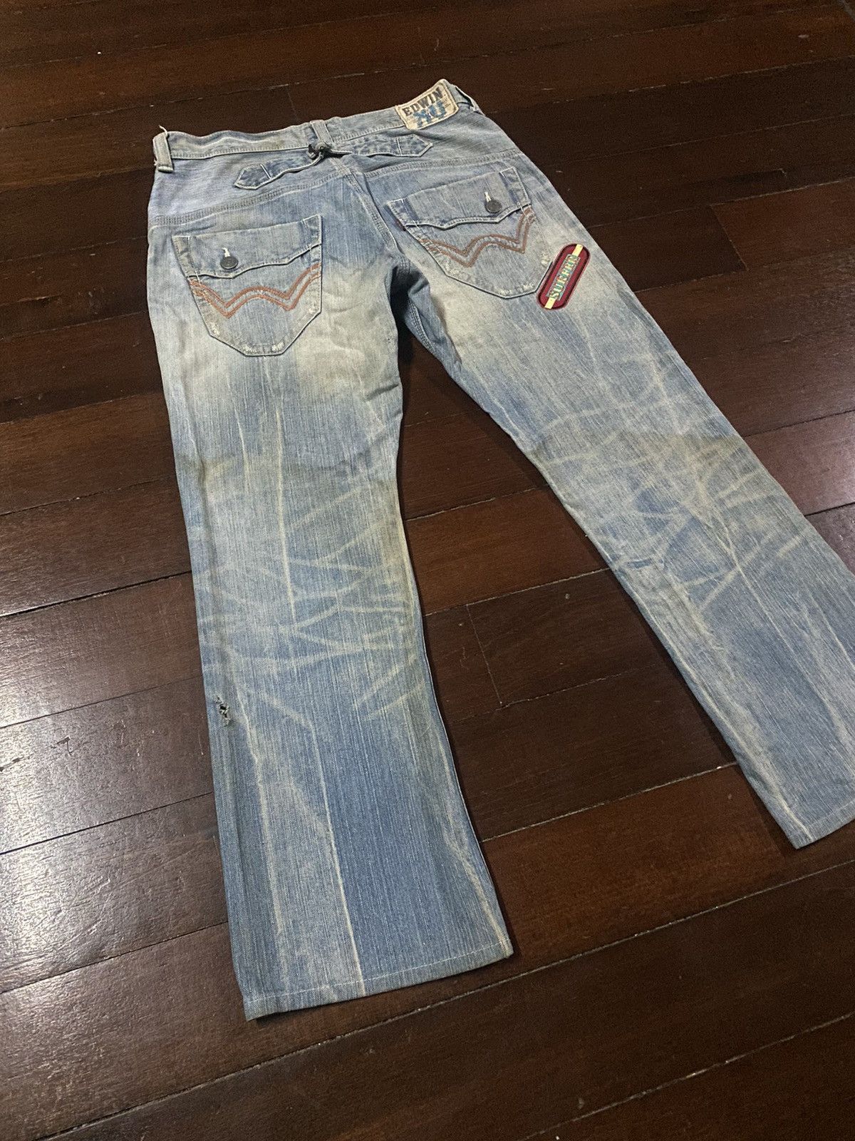 Edwin FIRE 🔥 EDWIN EXCLUSIVE VINTAGE FLARE JEANS RUSTY DISTRESSED Size US 36 / EU 52 - 14 Thumbnail
