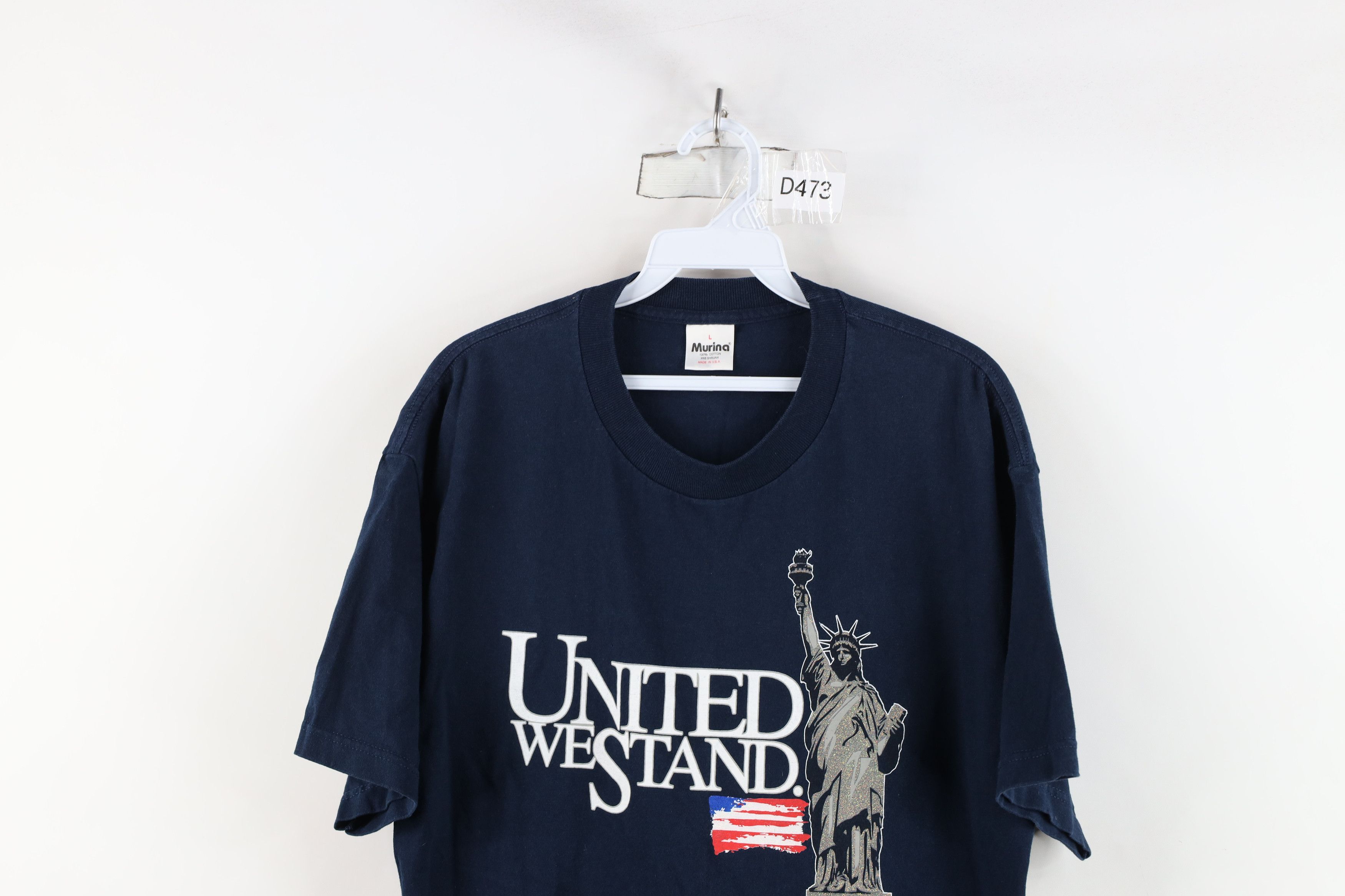 Vintage Vintage 90s Streetwear Stand Statue of Liberty T-Shirt USA Size US L / EU 52-54 / 3 - 2 Thumbnail