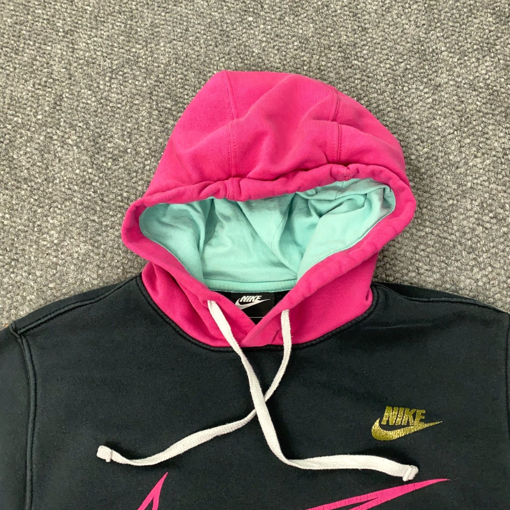 Nike Nike Miami Vice Club Hoodie Small Black Teal Sportswear Colorblock South Beach Mens Size US S / EU 44-46 / 1 - 3 Thumbnail