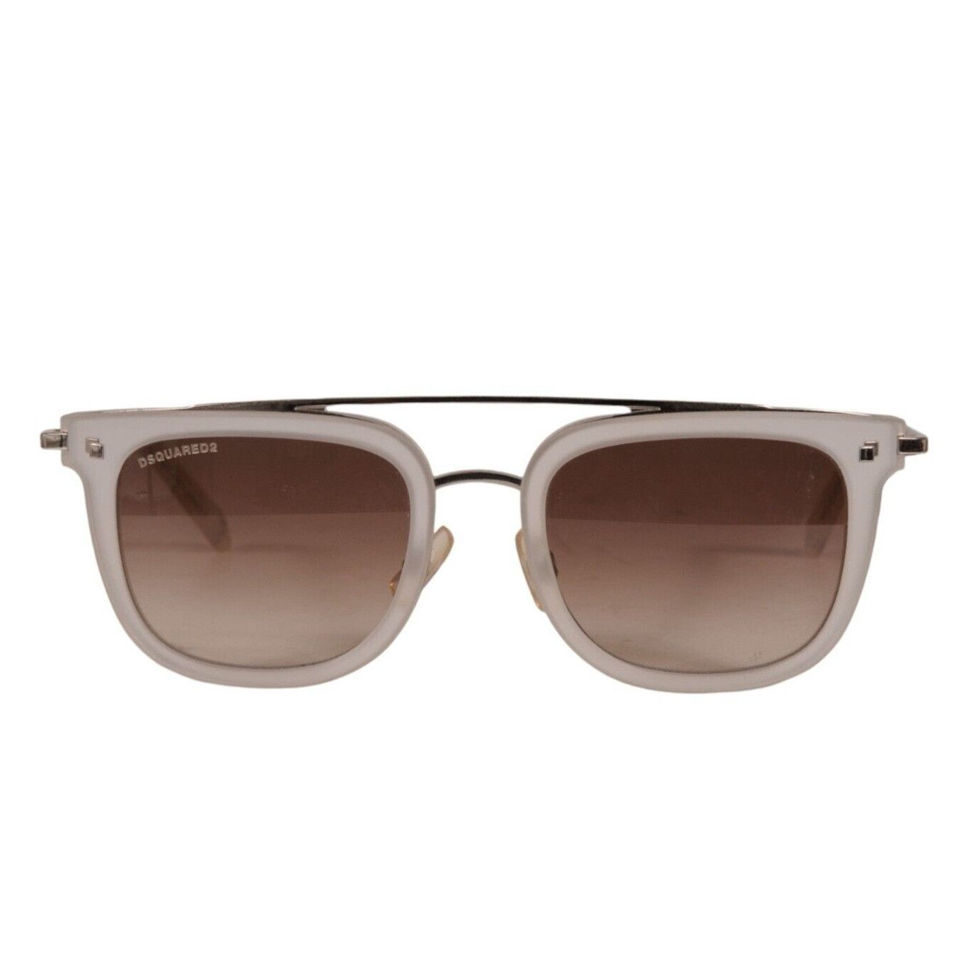 Dsquared2 JIM DQ 201 Sunglasses Transparent Silver White Square Size ONE SIZE - 12 Thumbnail