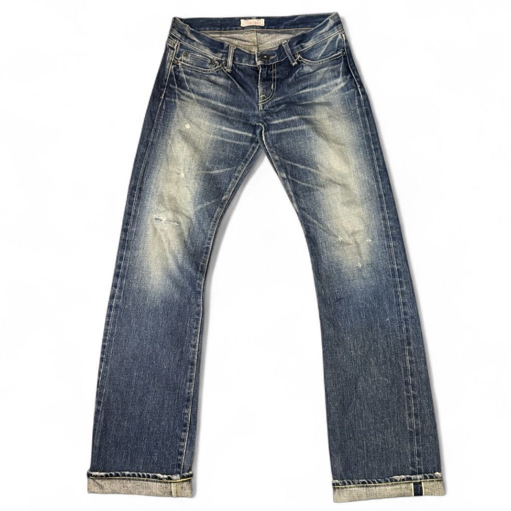 Beauty Beast 🔥🇯🇵 Vintage Japanese Selvedge Moussy Distressed Flared Denim Size 30" / US 8 / IT 44 - 1 Thumbnail