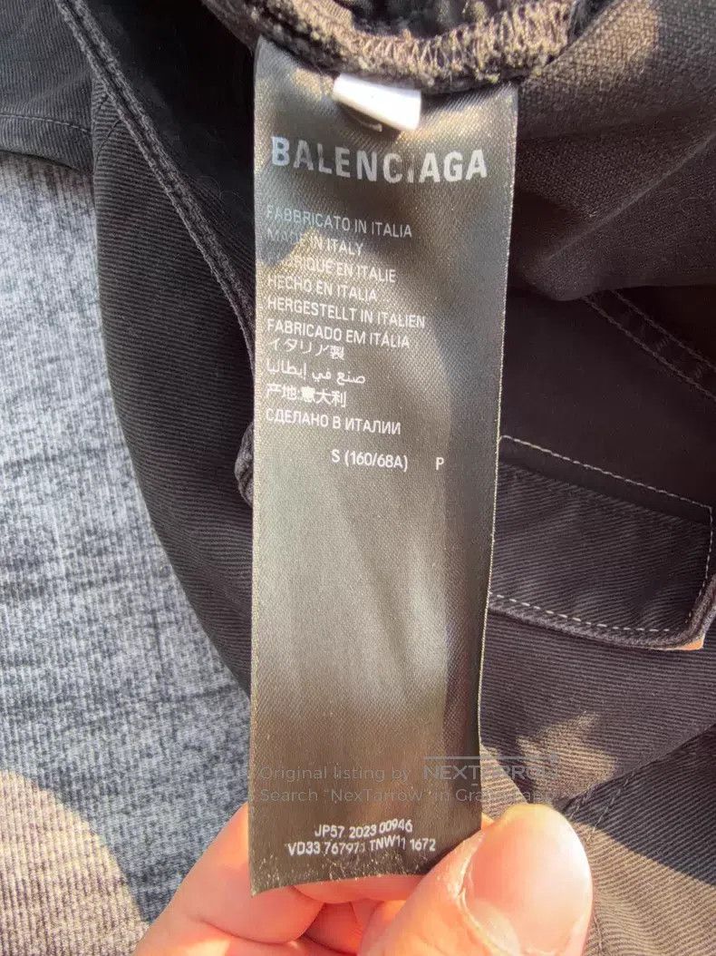 Balenciaga Balenciaga size S Washed Cargo Distressed Wide Leg Logger Size US 27 - 7 Thumbnail
