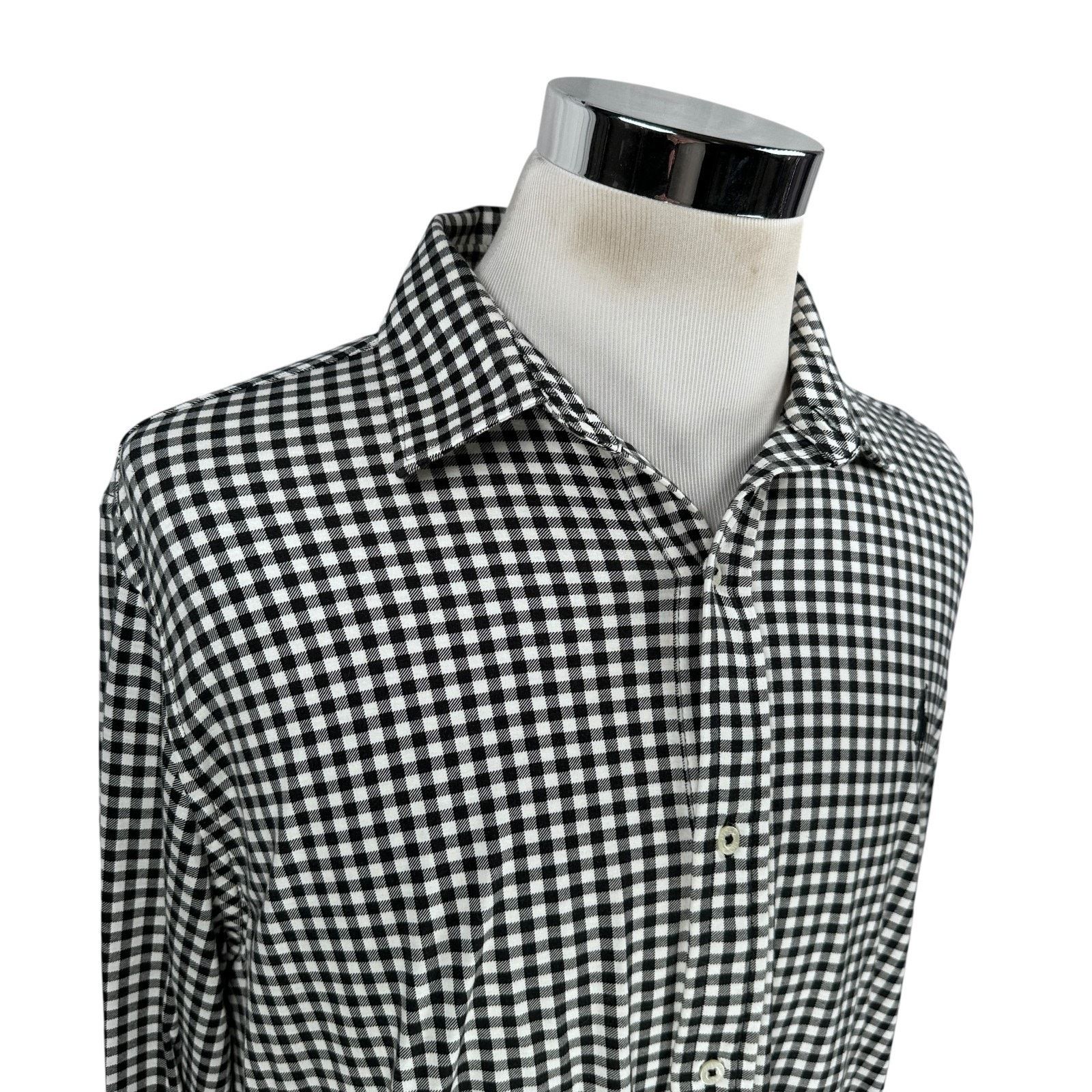 Polo Ralph Lauren Ralph Lauren Polo Golf Shirt Men XL White Black Long Sleeve Size US XL / EU 56 / 4 - 2 Thumbnail