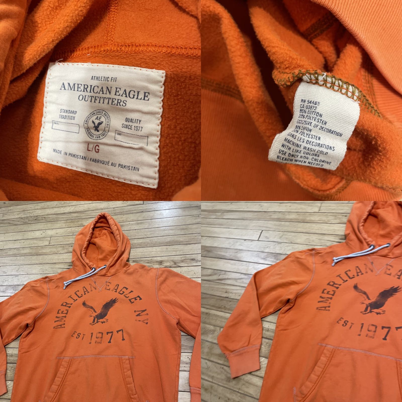 American Eagle Outfitters American Eagle Outfitters Hoodie Men L Orange Graphic Halloween Y2k Wool? (wait) Size US L / EU 52-54 / 3 - 10 Thumbnail