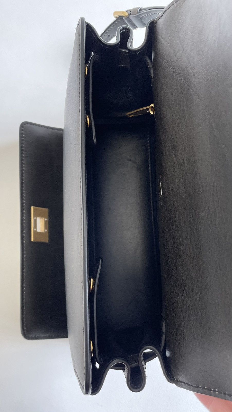 Balenciaga Olive Distressed Leather ‘Money’ Hand Bag Size ONE SIZE - 24 Thumbnail