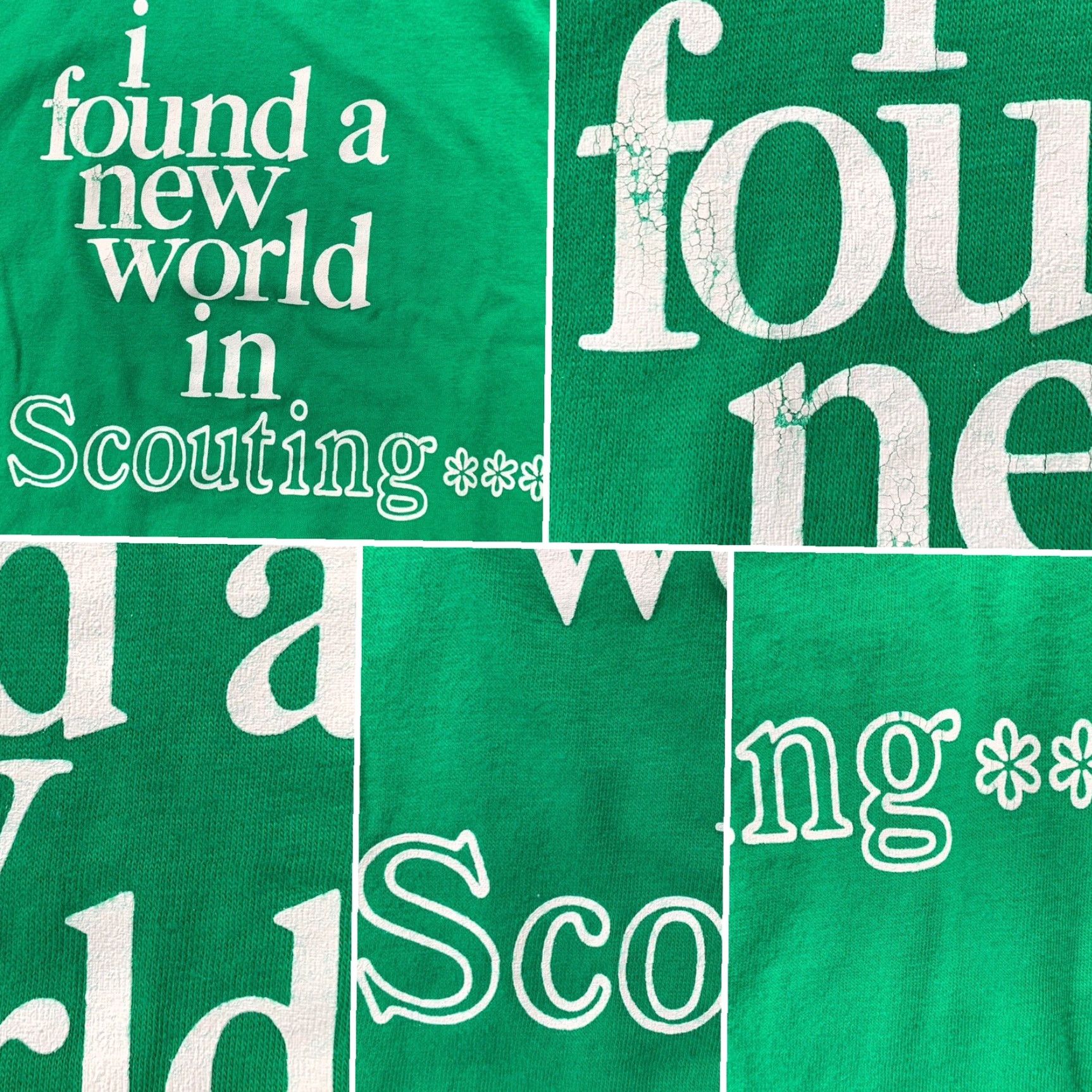 Hanes VINTAGE Hanes T-Shirt Girl Scouts Scouting I Found A New World In Scouting S Green 50% cotton 50% polyester Small / S Men Size US S / EU 44-46 / 1 - 6 Thumbnail