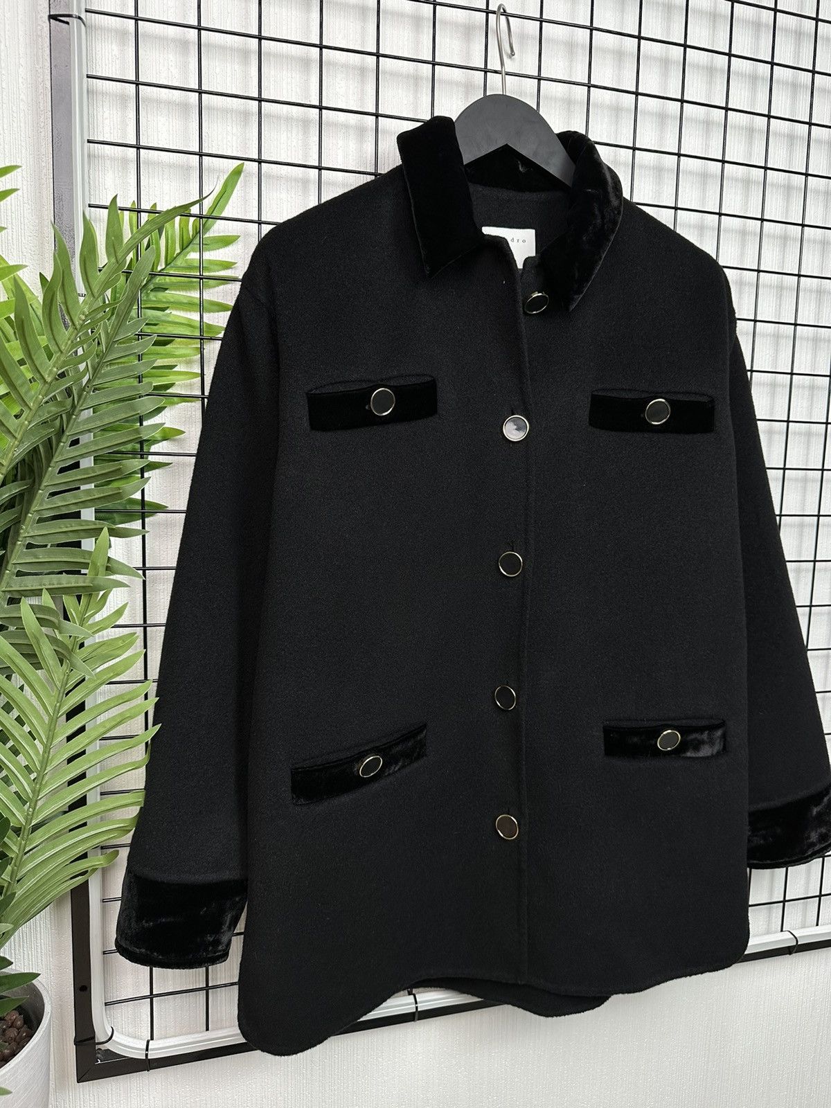 Sandro Sandro Paris NEW collections Women jacket wool size 38 Size S / US 4 / IT 40 - 3 Thumbnail