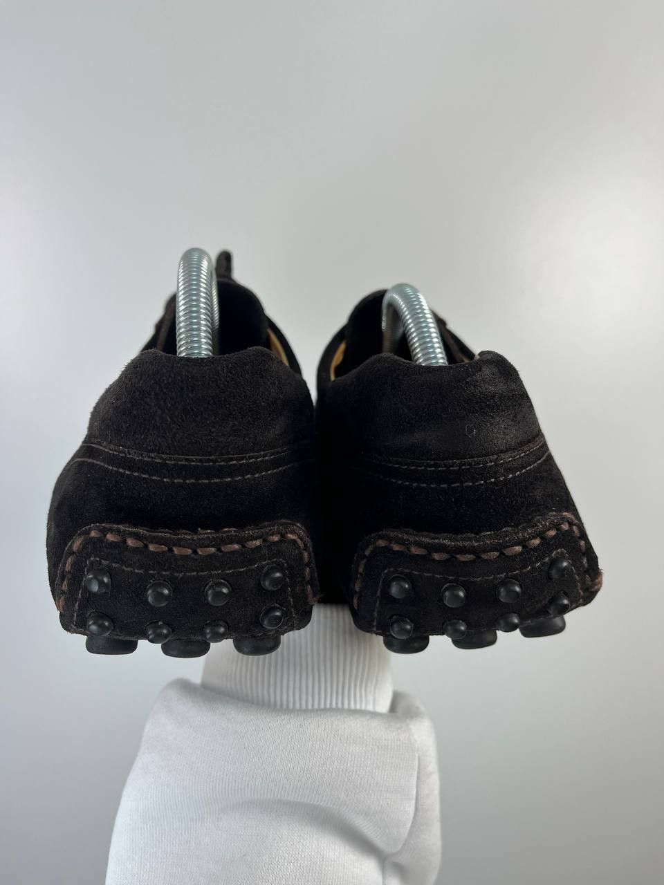 Prada Prada Men’s Suede Lace-Up Driving Shoes Brown Size 9.5 Size US 9.5 / EU 42-43 - 12 Thumbnail