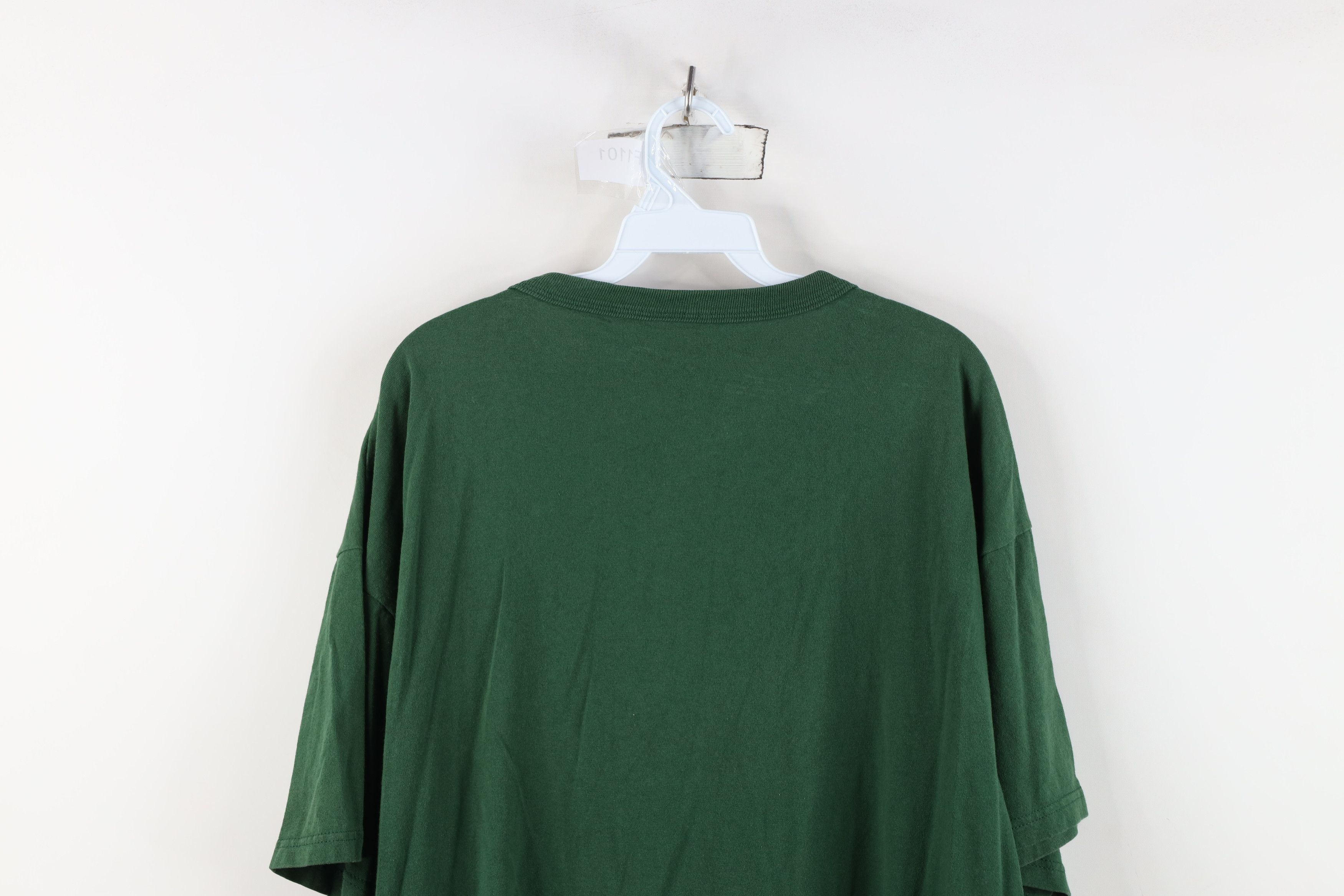 Vintage Vintage 90s Streetwear Cotton Short Sleeve T-Shirt Green Size US XXL / EU 58 / 5 - 11 Thumbnail