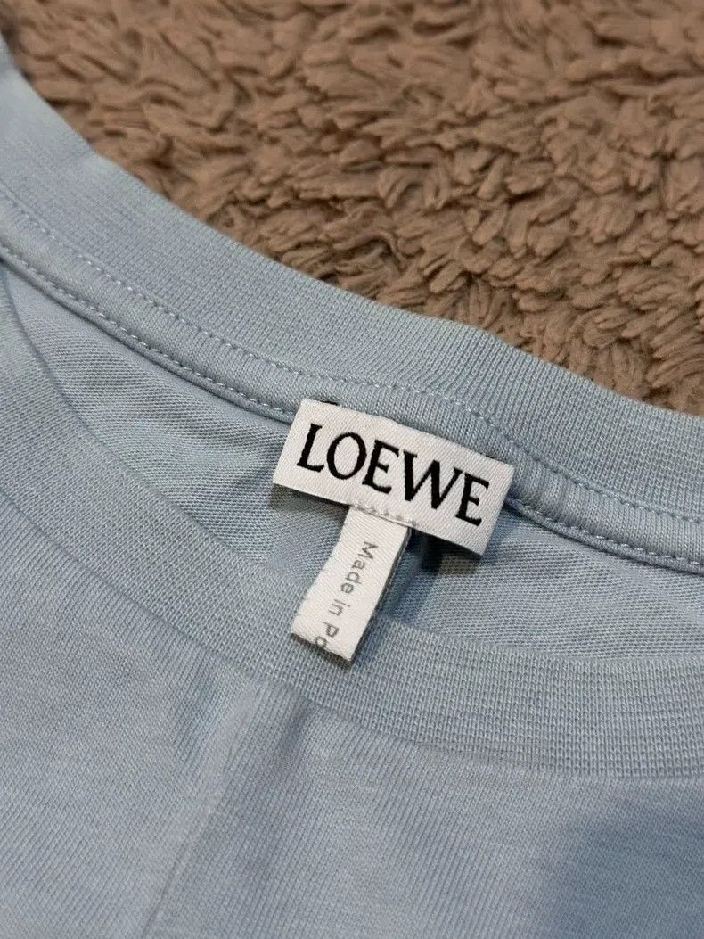 Loewe Loewe Irregular hem short-sleeve shirt with logo, light bl Size XS / US 0-2 / IT 36-38 - 4 Thumbnail