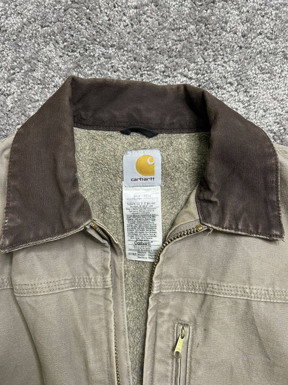 Carhartt Vintage Carhartt Sherpa Lined Chore Jacket Contrast Size US M / EU 48-50 / 2 - 6 Thumbnail