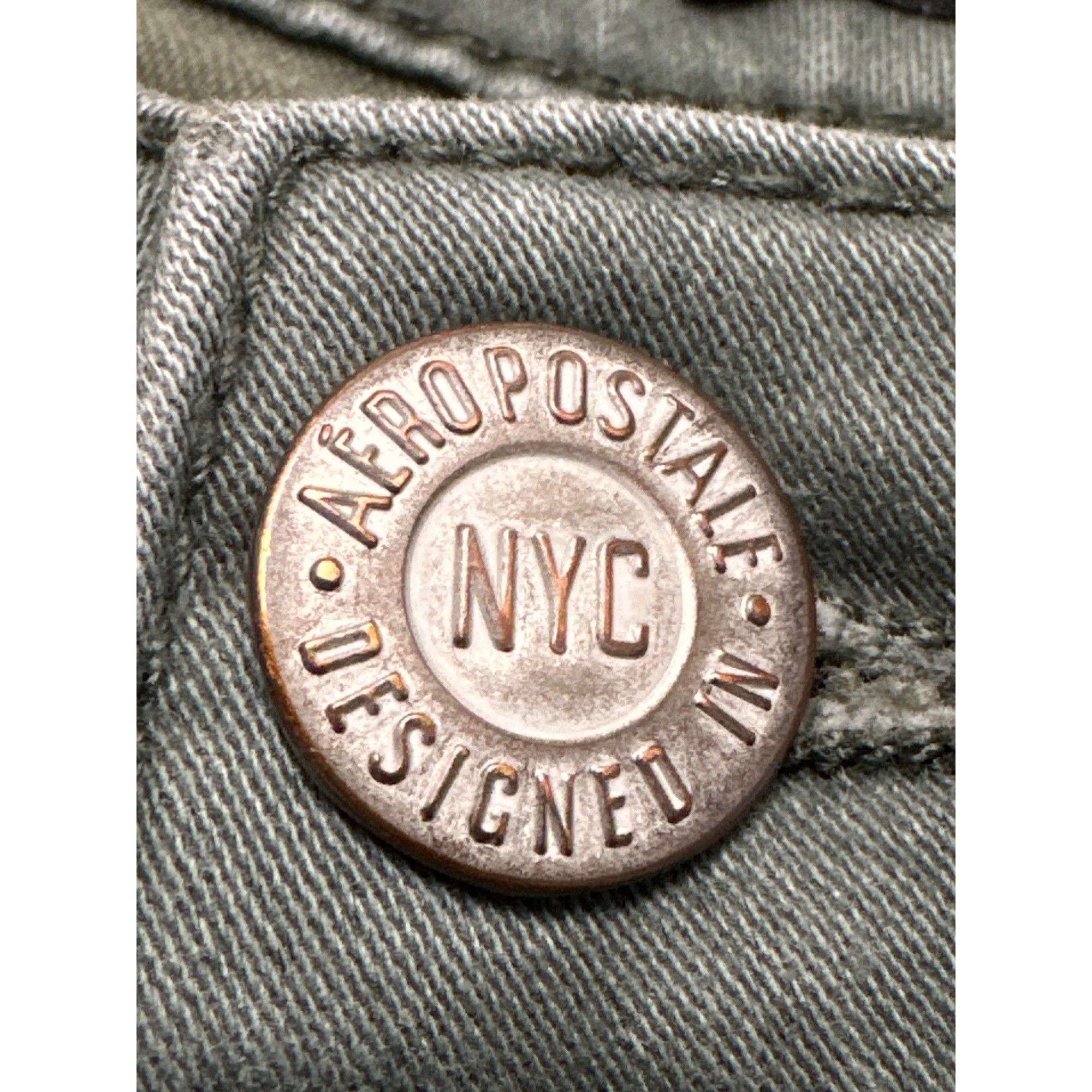 Aeropostale Aeropostale Designed in NYC High Waisted Jegging Green Stret Size 28" / US 6 / IT 42 - 12 Thumbnail