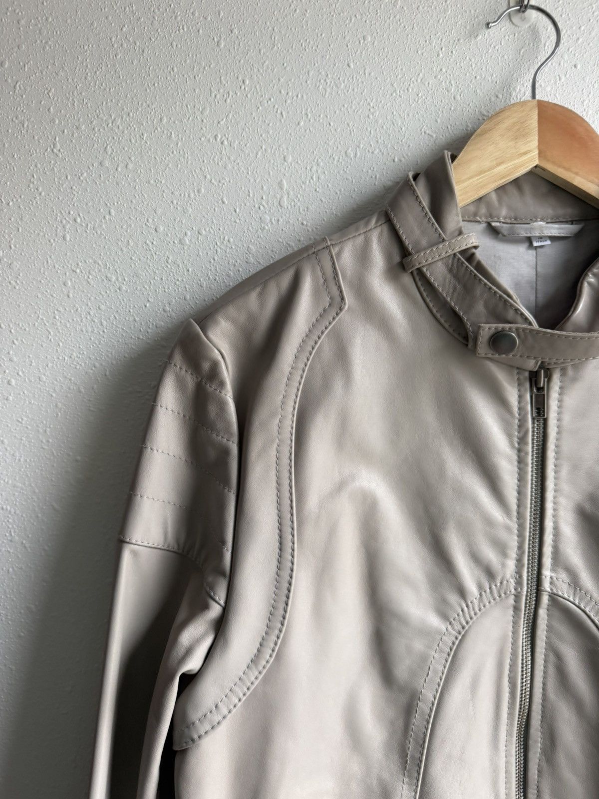 Maison Margiela Maison Margiela A/W 2009 Moto/Biker Jacket Beige Size US M / EU 48-50 / 2 - 2 Thumbnail
