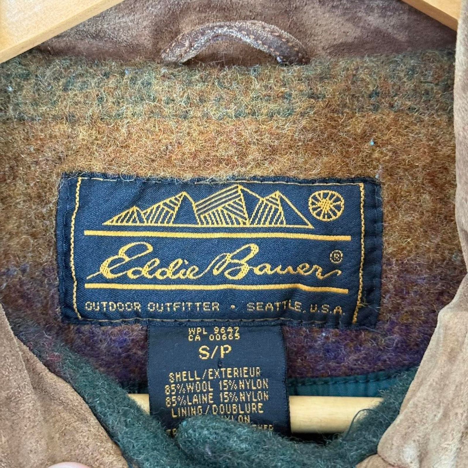 Eddie Bauer Vintage 80s Eddie Bauer Wool Jacket With Western Pattern Size S / US 4 / IT 40 - 6 Thumbnail