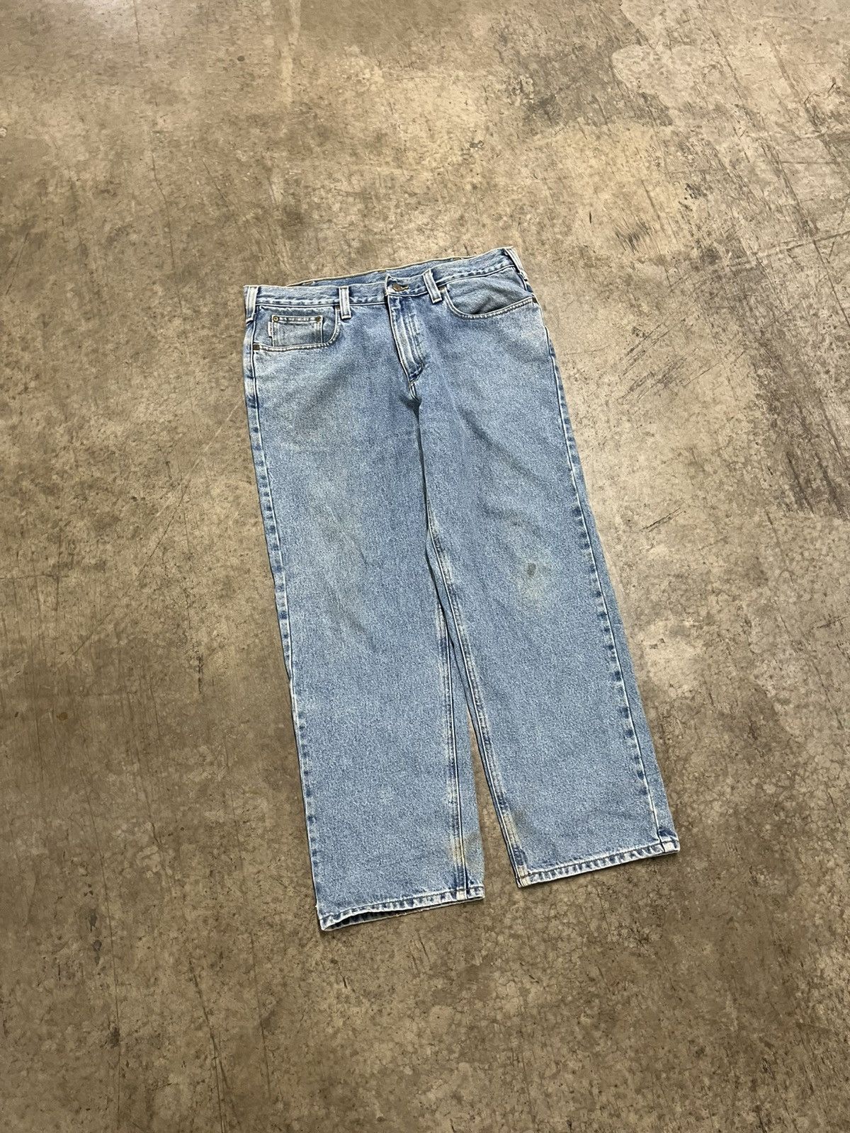 Carhartt × Vintage Carhartt baggy fit denim pants hype rare workwear skater Size US 38 / EU 54 - 6 Thumbnail