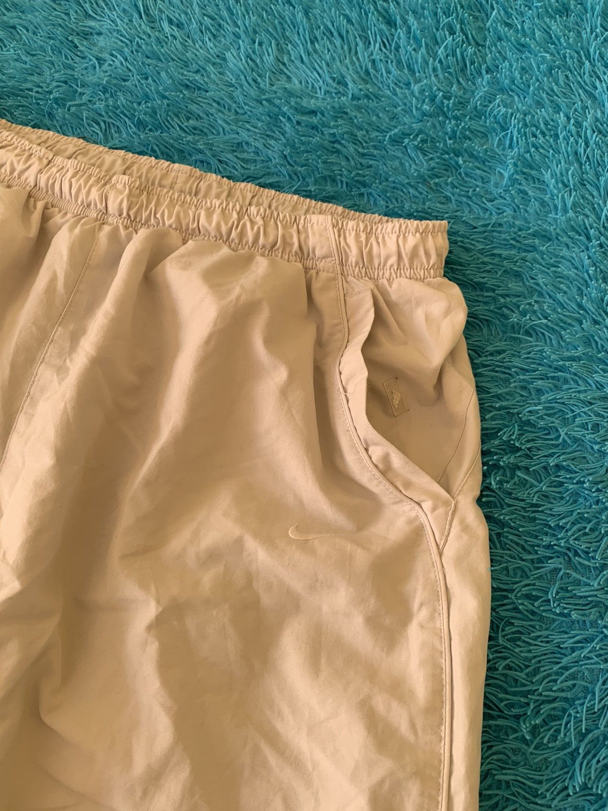 Other 00s Nike Vintage Nylon WHITE / CREAMY Joggers Baggy Pants Size US 36 / EU 52 - 5 Thumbnail