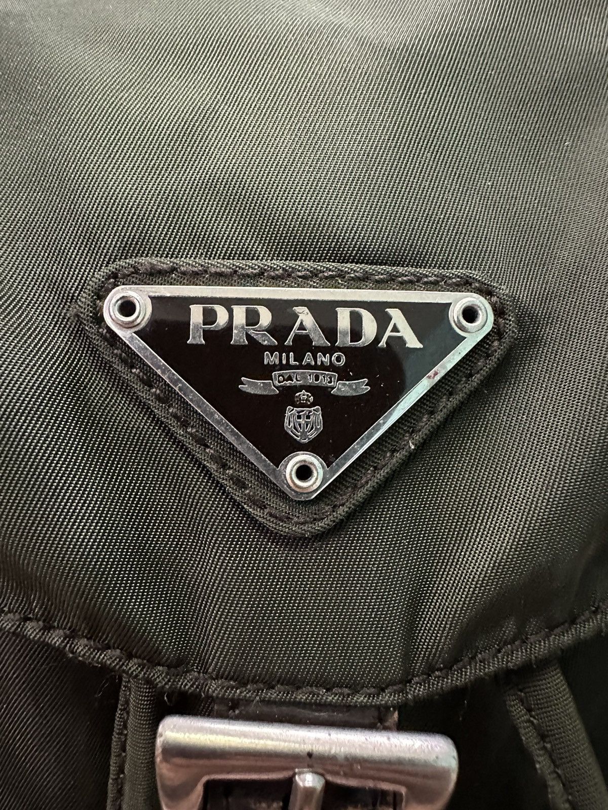 Prada AUTHENTIC VINTAGE PRADA MINI GREEN NYLON BACKPACK Size ONE SIZE - 18 Thumbnail