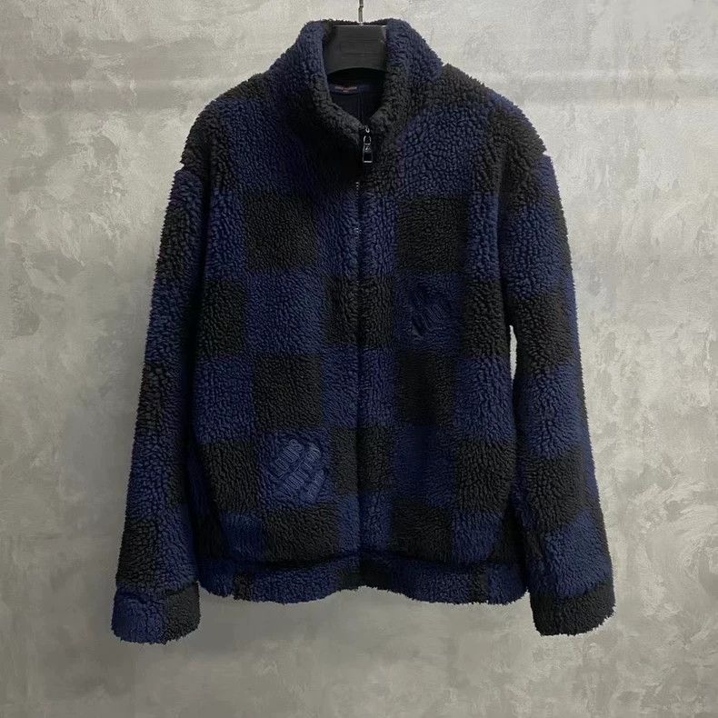 Louis Vuitton Louis Vuitton Blue Checkered Teddy Jacket Size US XXL / EU 58 / 5 - 1 Thumbnail