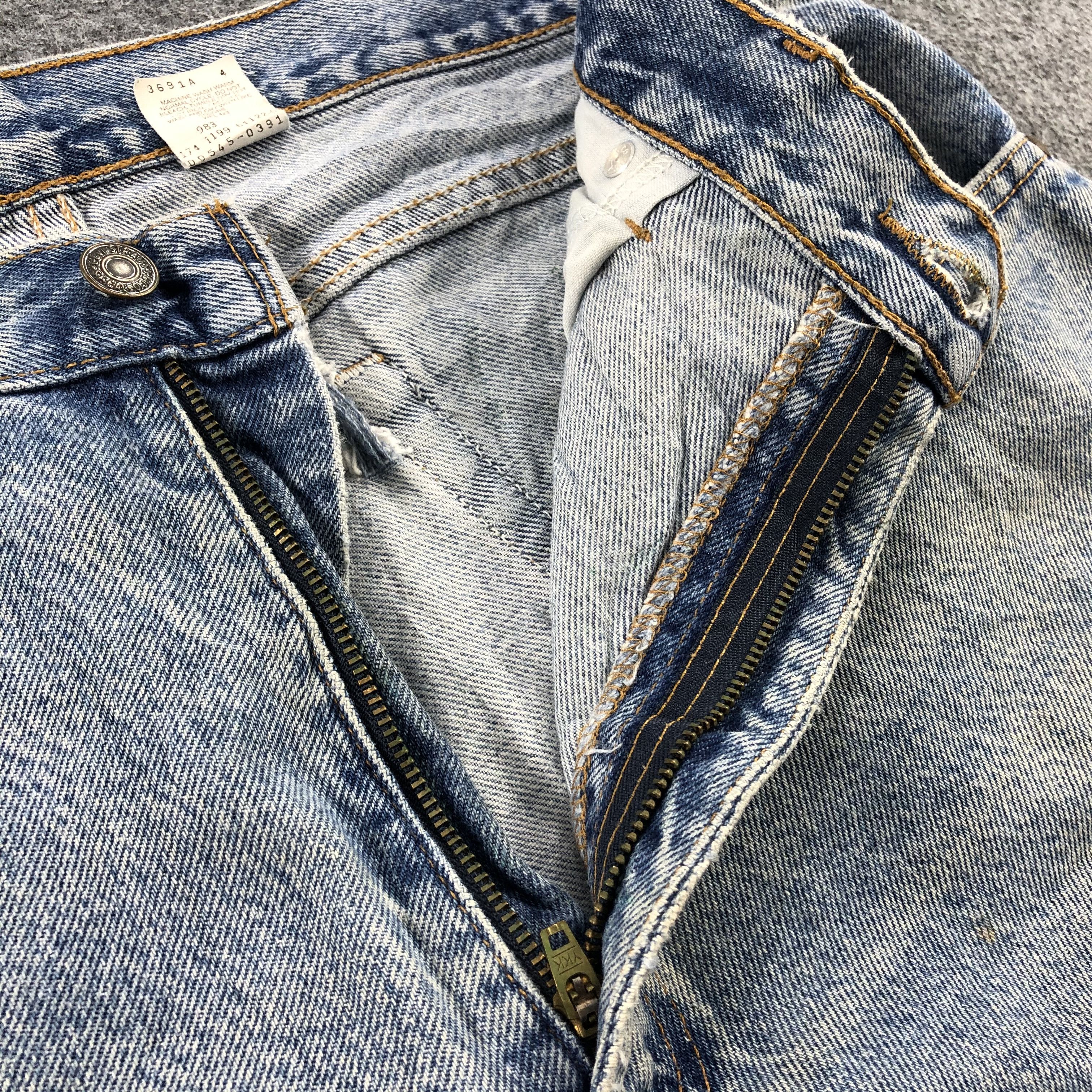 Levi's Vintage 90s Levis Jeans Lot 545 Stone Washed Denim-J964 Size US 33 - 8 Thumbnail