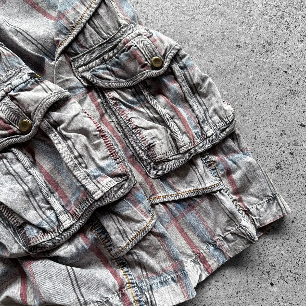 G-Star G-Star Raw Vintage 00s Cargo Shorts Plaid Pattern Casual Y2K Size US 34 / EU 50 - 7 Thumbnail