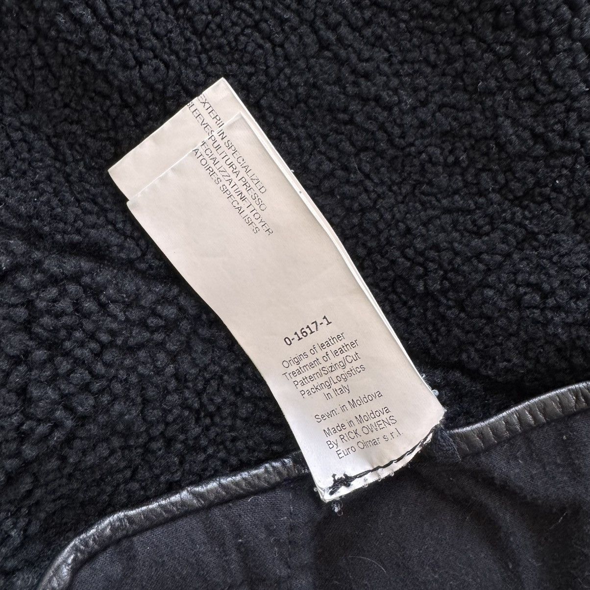 Rick Owens RICK OWENS Leather Suede Intarsia Shearling Jacket Size IT54 Size US XL / EU 56 / 4 - 16 Thumbnail