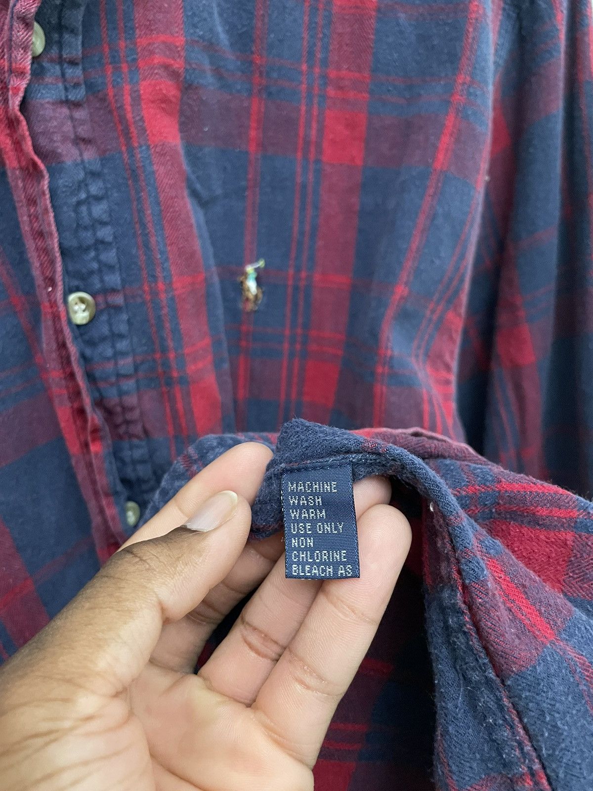 Polo Ralph Lauren Vintage Polo Ralph Lauren Plaid Blue Red Shirt Our Legacy Size US M / EU 48-50 / 2 - 5 Thumbnail