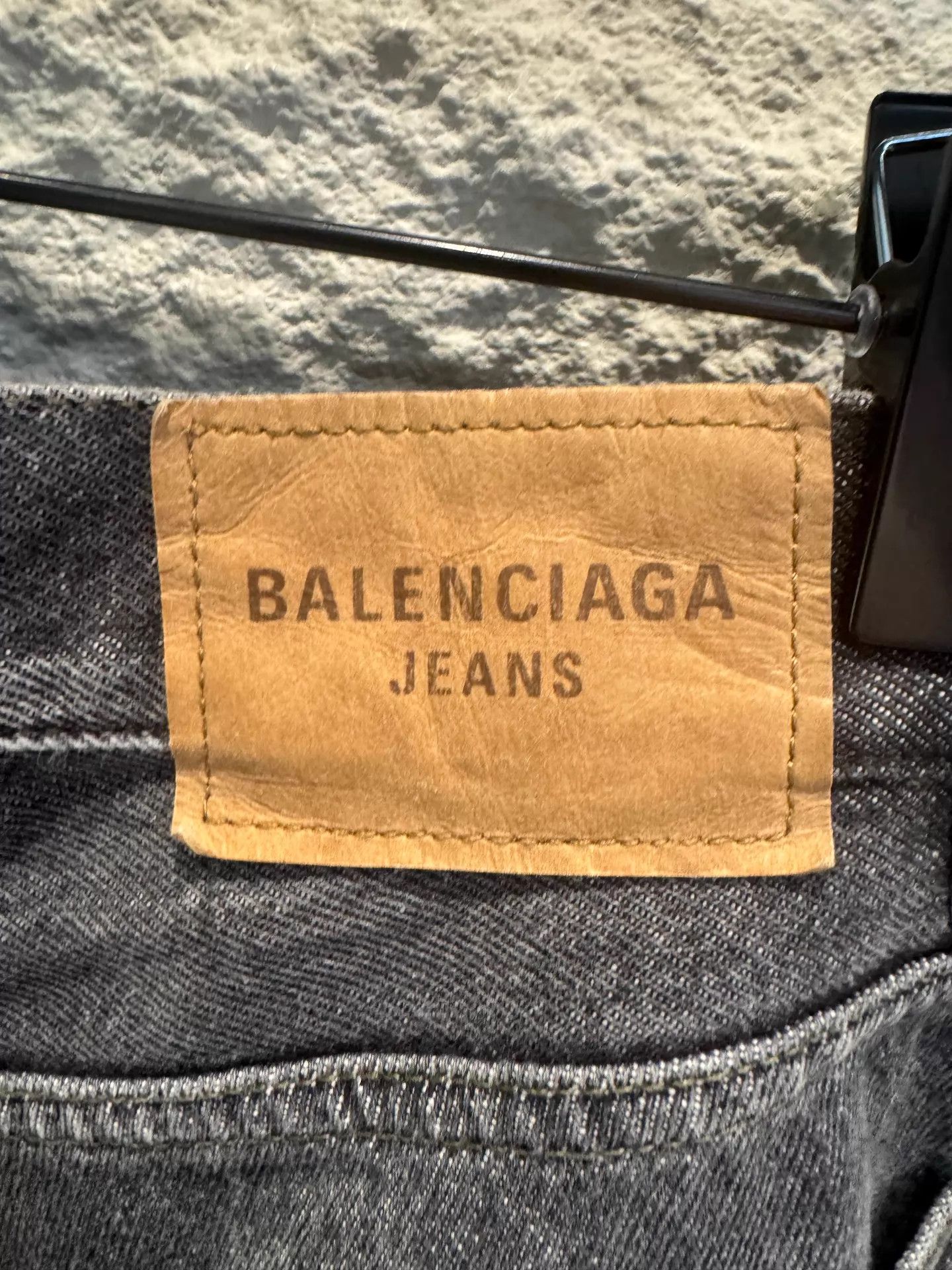 Balenciaga Balenciaga Unisex Distressed Straight Leg Black Jeans 30 Size US 30 / EU 46 - 4 Thumbnail