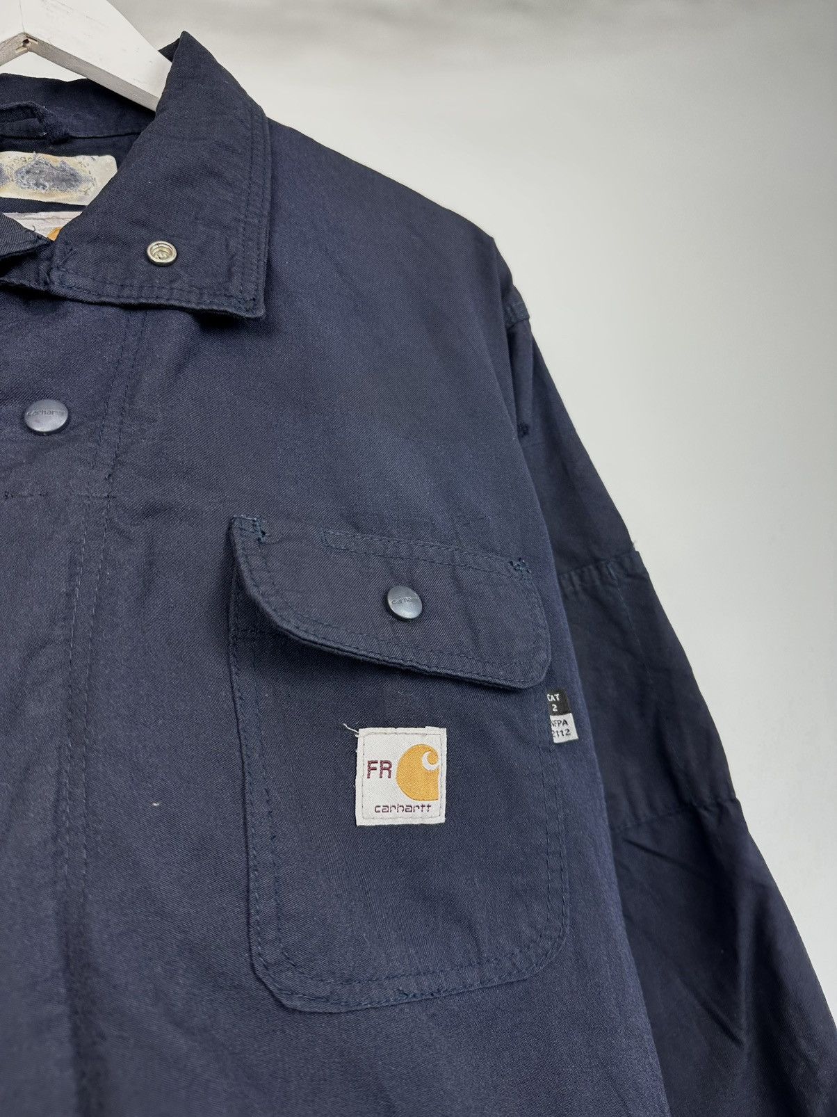 Carhartt Vintage Carhartt Flame Resistant Cargo Baggy Detroit Jacket Size US L / EU 52-54 / 3 - 4 Thumbnail
