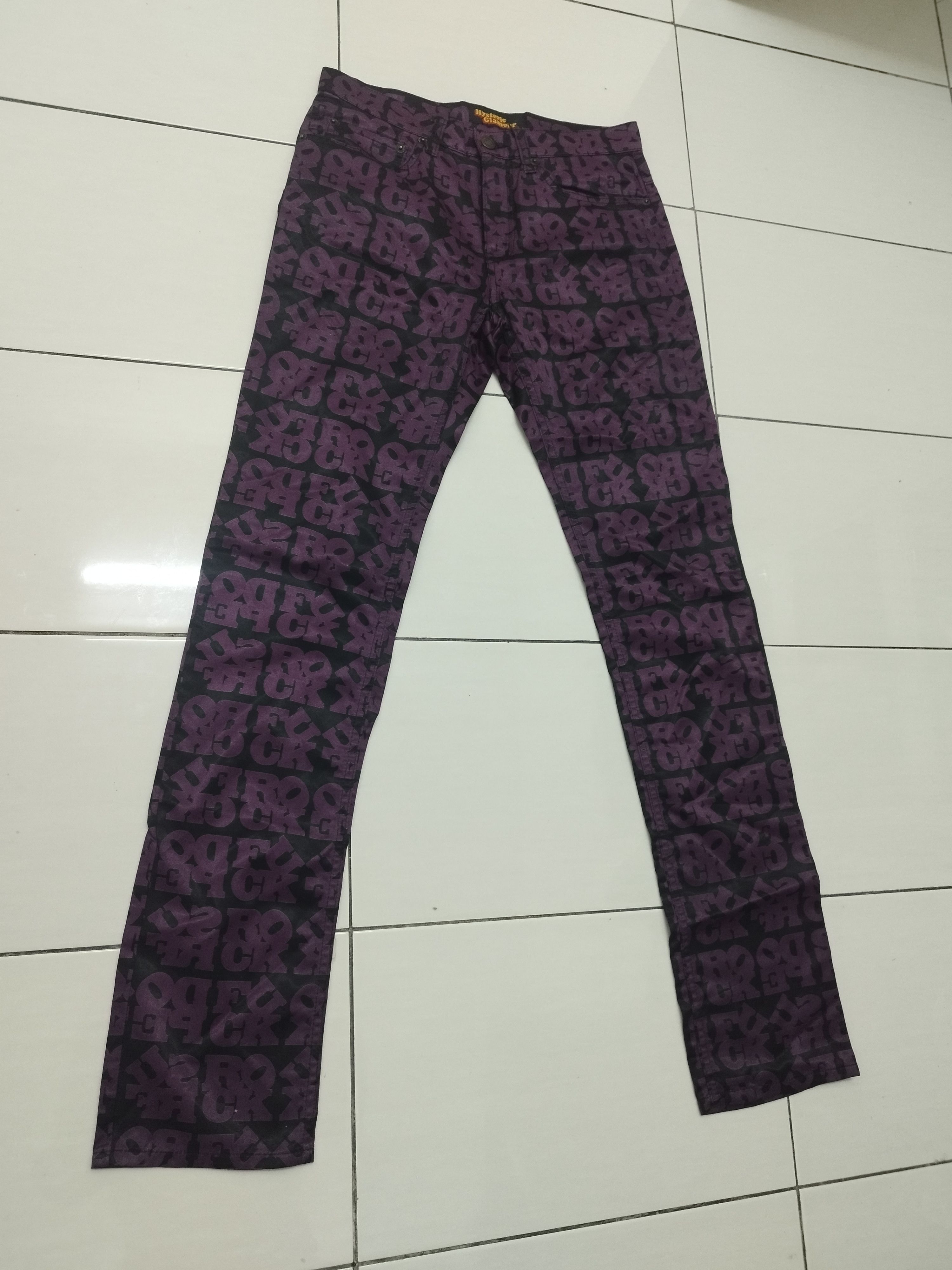 Hysteric Glamour × If Six Was Nine × Japanese Brand 00's Hysteric Glamour "Fuck Rock " Pants Size US 28 / EU 44 - 2 Thumbnail
