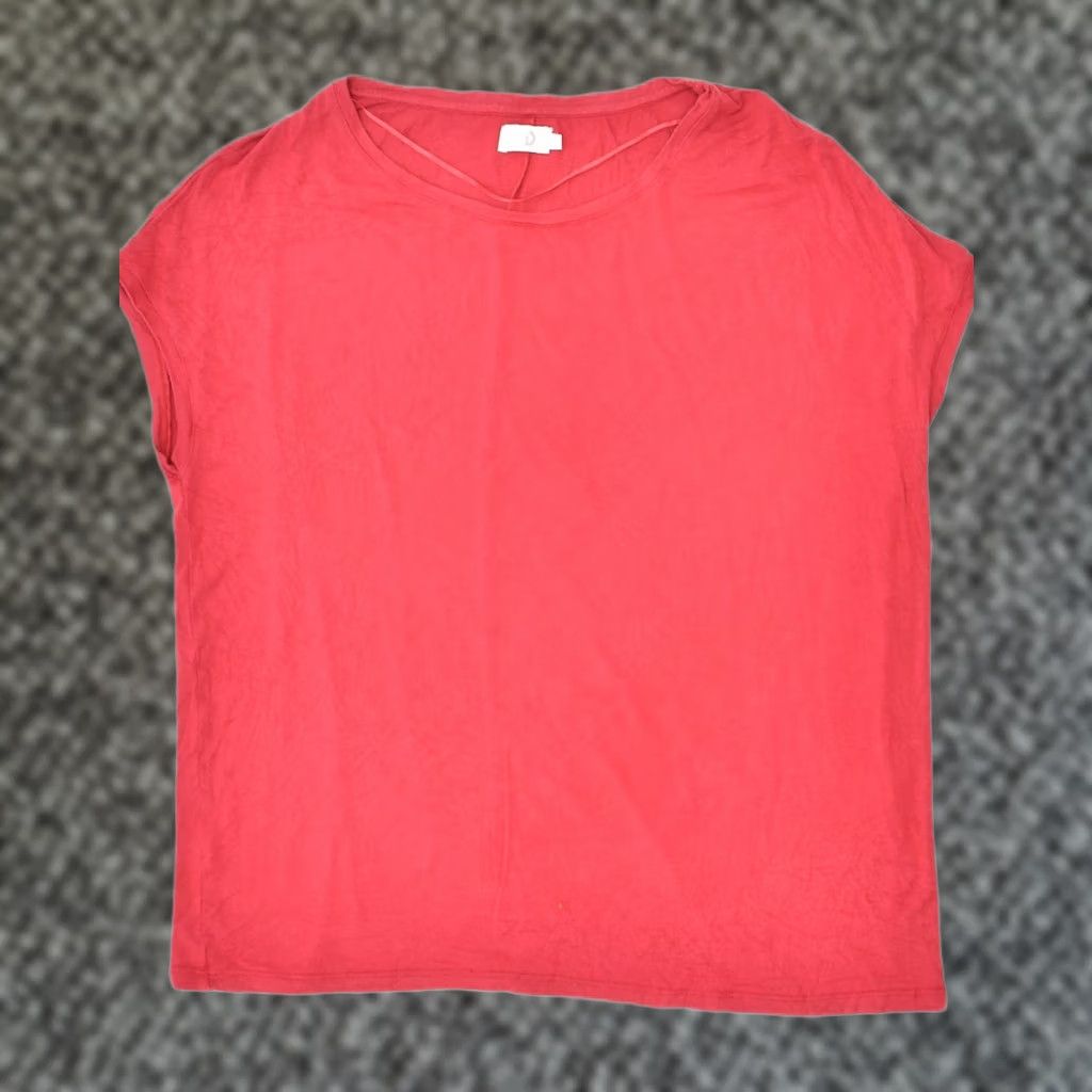 DAKS DAKS Womens T-Shirt Top XL Red Cotton UK 18 Size XL / US 12-14 / IT 48-50 - 1 Thumbnail
