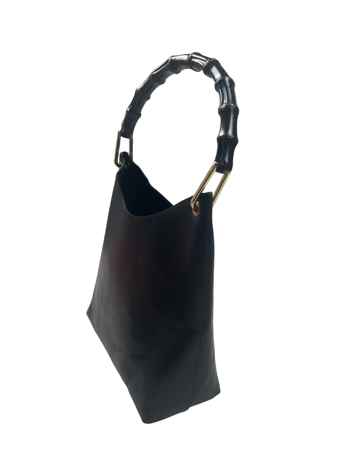 Gucci Vintage Gucci Bamboo Top Handle Leather Bag Size ONE SIZE - 3 Thumbnail