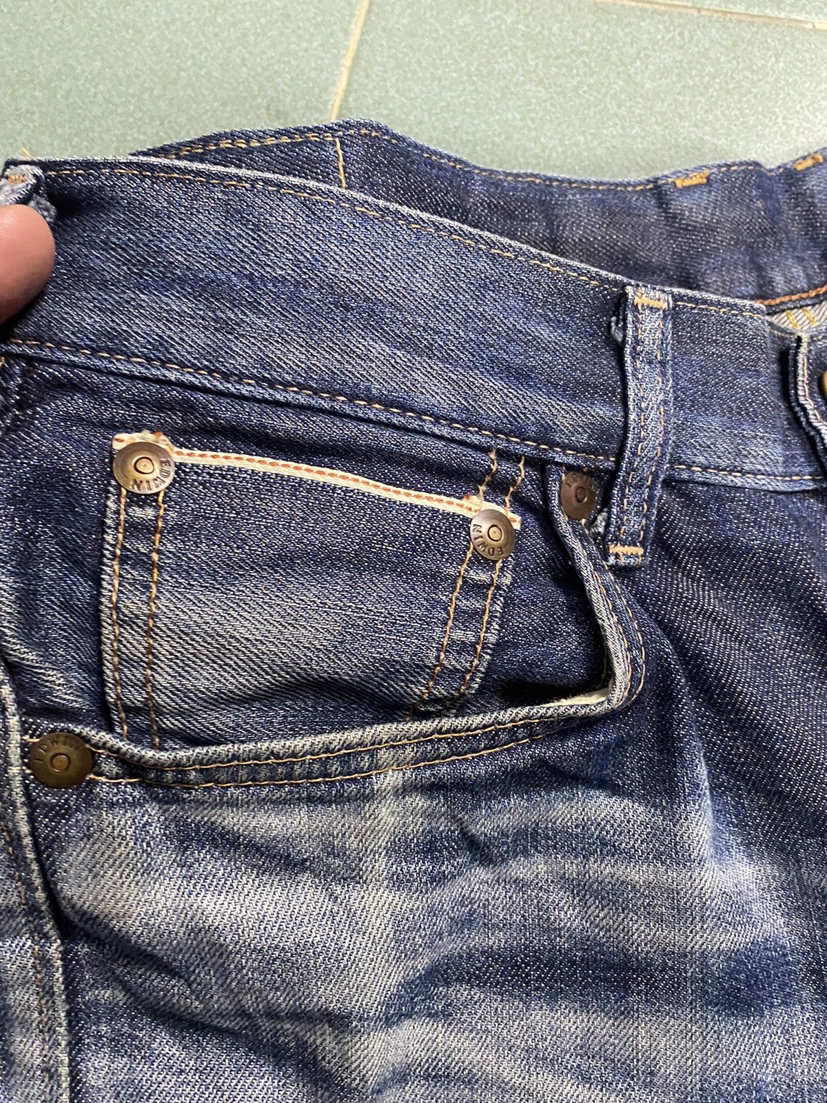 Edwin Edwin 505n Selvedge Faded Jeans 31X33 Size US 30 / EU 46 - 5 Thumbnail