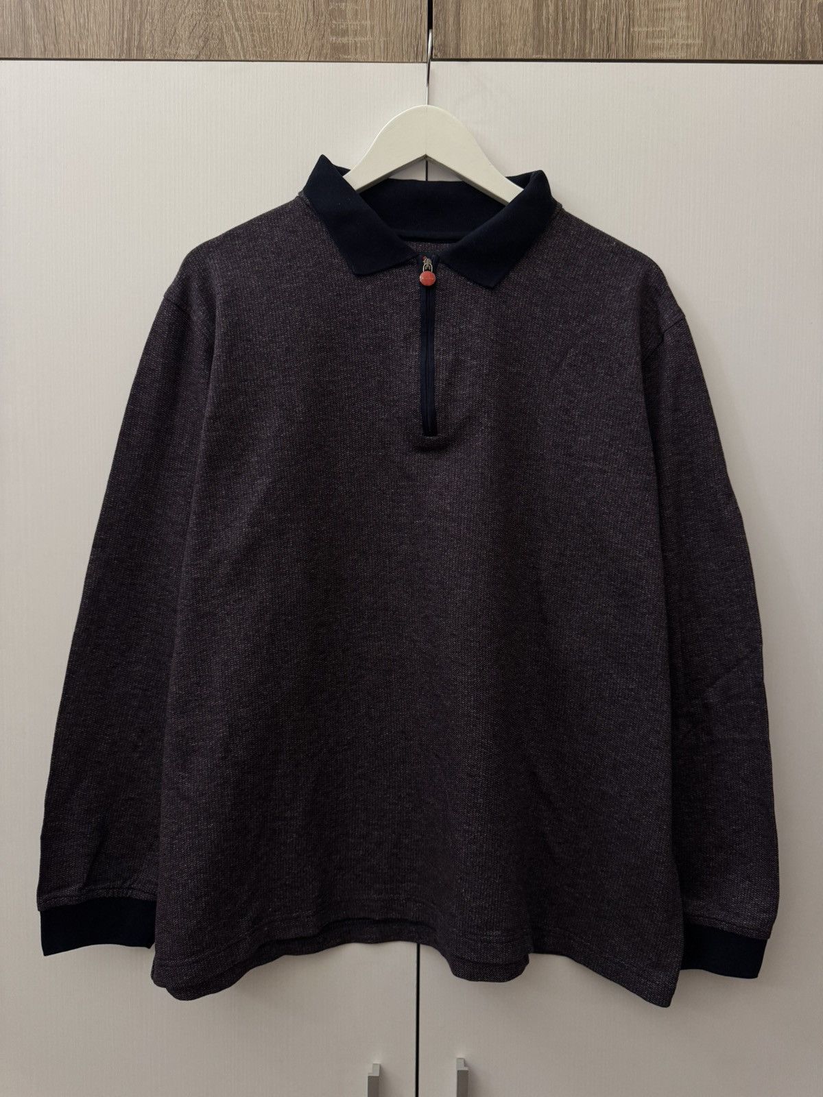 Kiton Kiton Napoli 1/4 Zip Sweatshirt Luxury Sweaters Italy Size US XXL / EU 58 / 5 - 1 Thumbnail