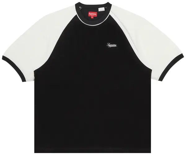 Supreme Terry Raglan Short-Sleeve Top 'Black'