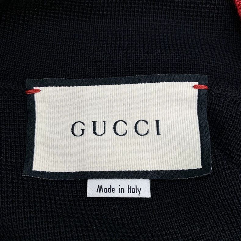 Gucci Gucci Black striped gold buckle mulberry silk knitted card Size XS / US 0-2 / IT 36-38 - 8 Thumbnail