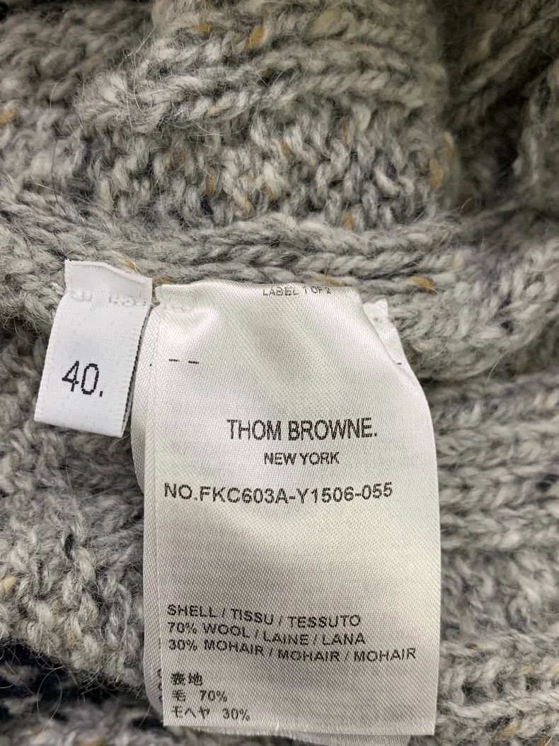Thom Browne Thom Browne Gray knitted cardigan Size S / US 4 / IT 40 - 4 Thumbnail