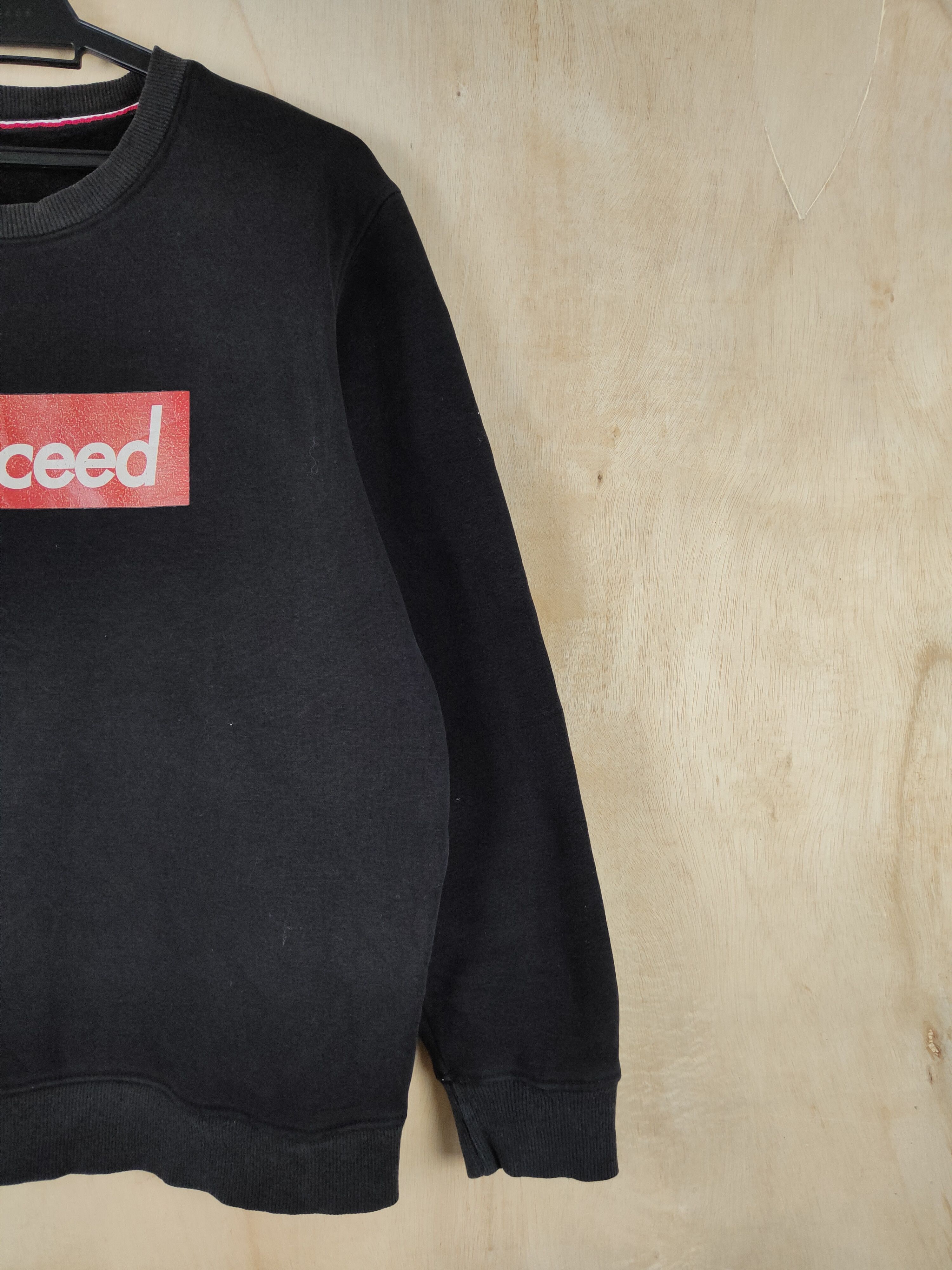 Japanese Brand × Vintage Japanese Brand Black Succeed Sweatshirts #S2613 Size US M / EU 48-50 / 2 - 6 Thumbnail