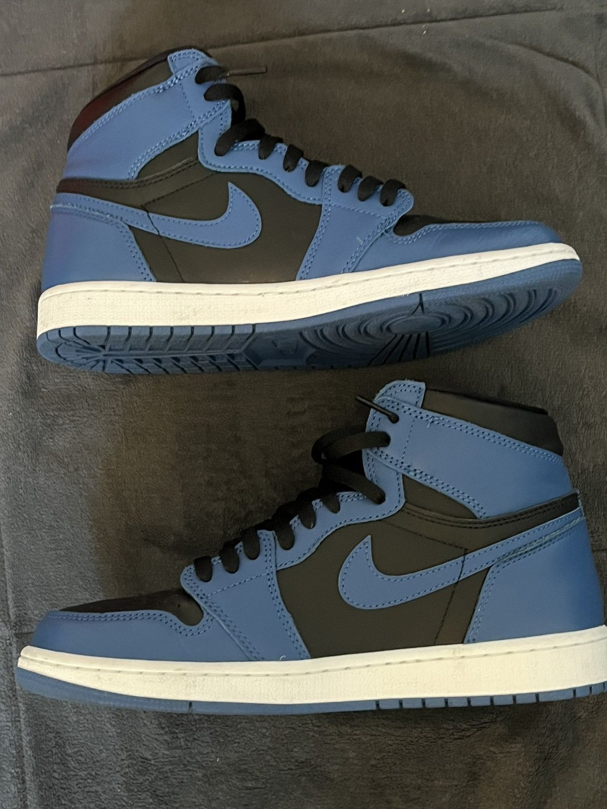 Jordan Brand × Nike Air Jordan 1 Retro High OG Marina Blue/Black-white Size US 9.5 / EU 42-43 - 2 Thumbnail