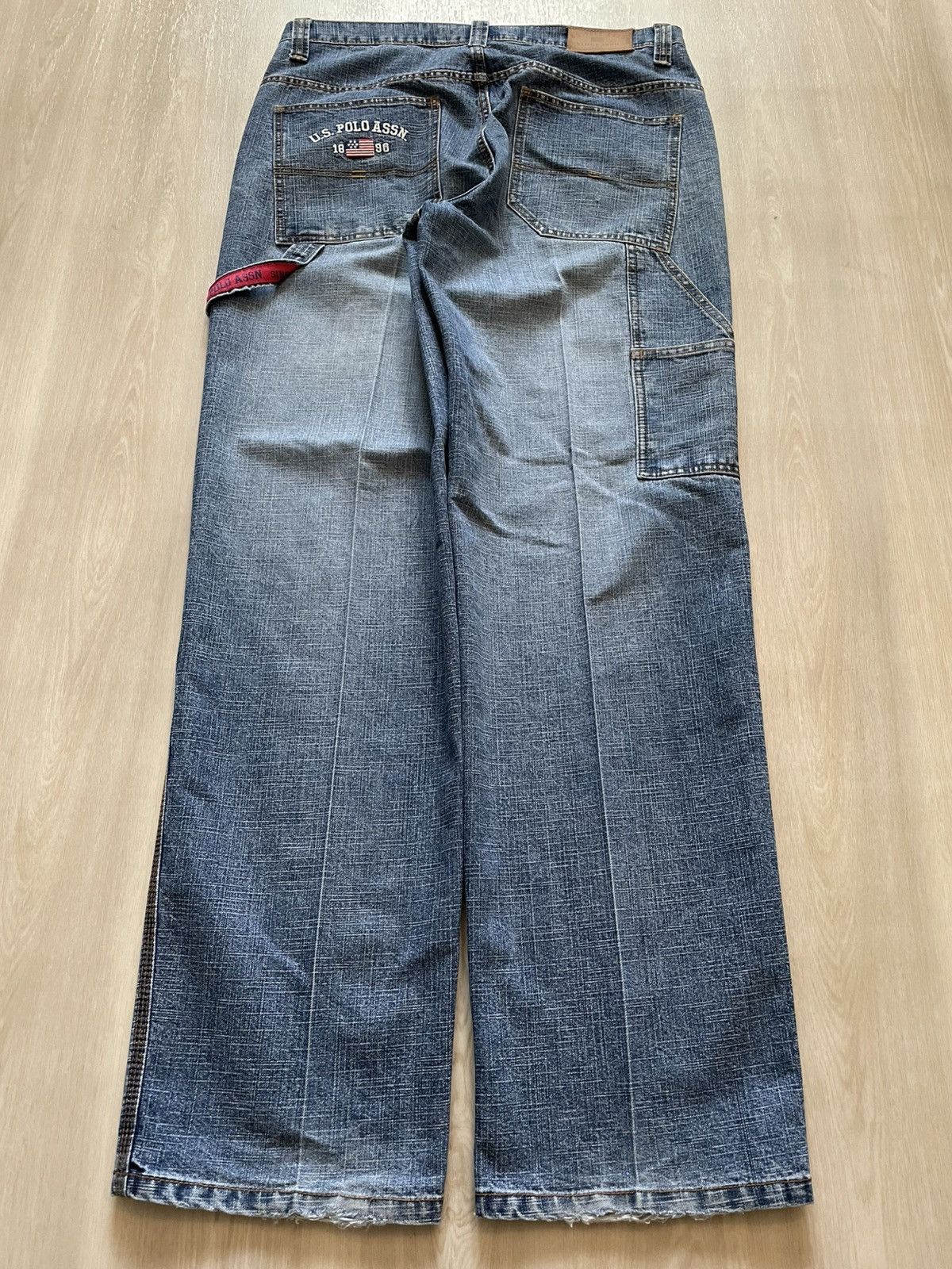 U.S. Polo Assn. × Vintage Vintage Us Polo Assn Baggy Carpenter 90s Y2k Skater 34x34 Size US 34 / EU 50 - 3 Thumbnail