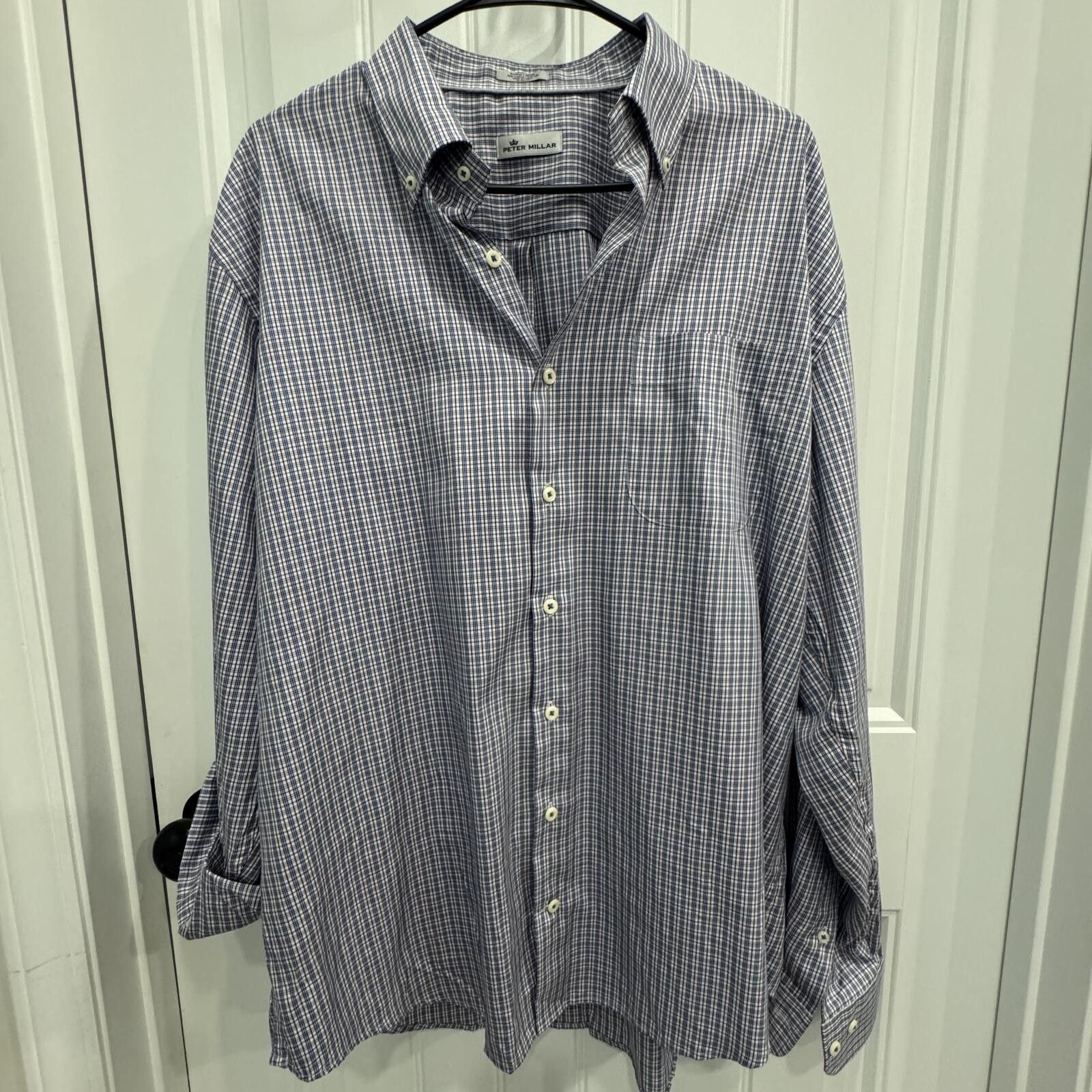 Peter Millar Peter Millar XL Cotton/Silk Blend Embroidered Shirt Size US XL / EU 56 / 4 - 1 Thumbnail