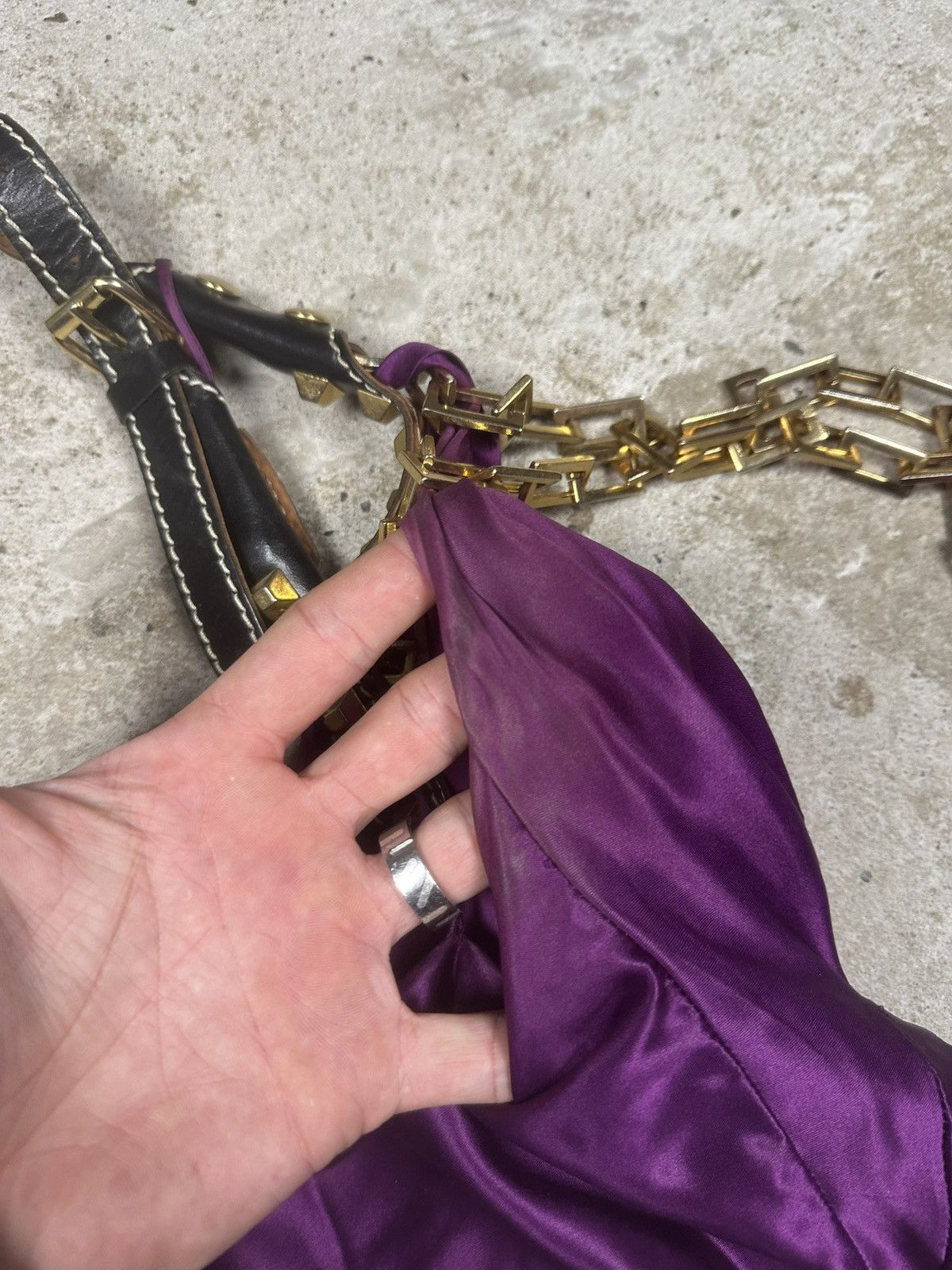 Dsquared2 Dsquared2 FW 2005 Runway Silk Purple Dress Chains Size M / US 6-8 / IT 42-44 - 19 Thumbnail