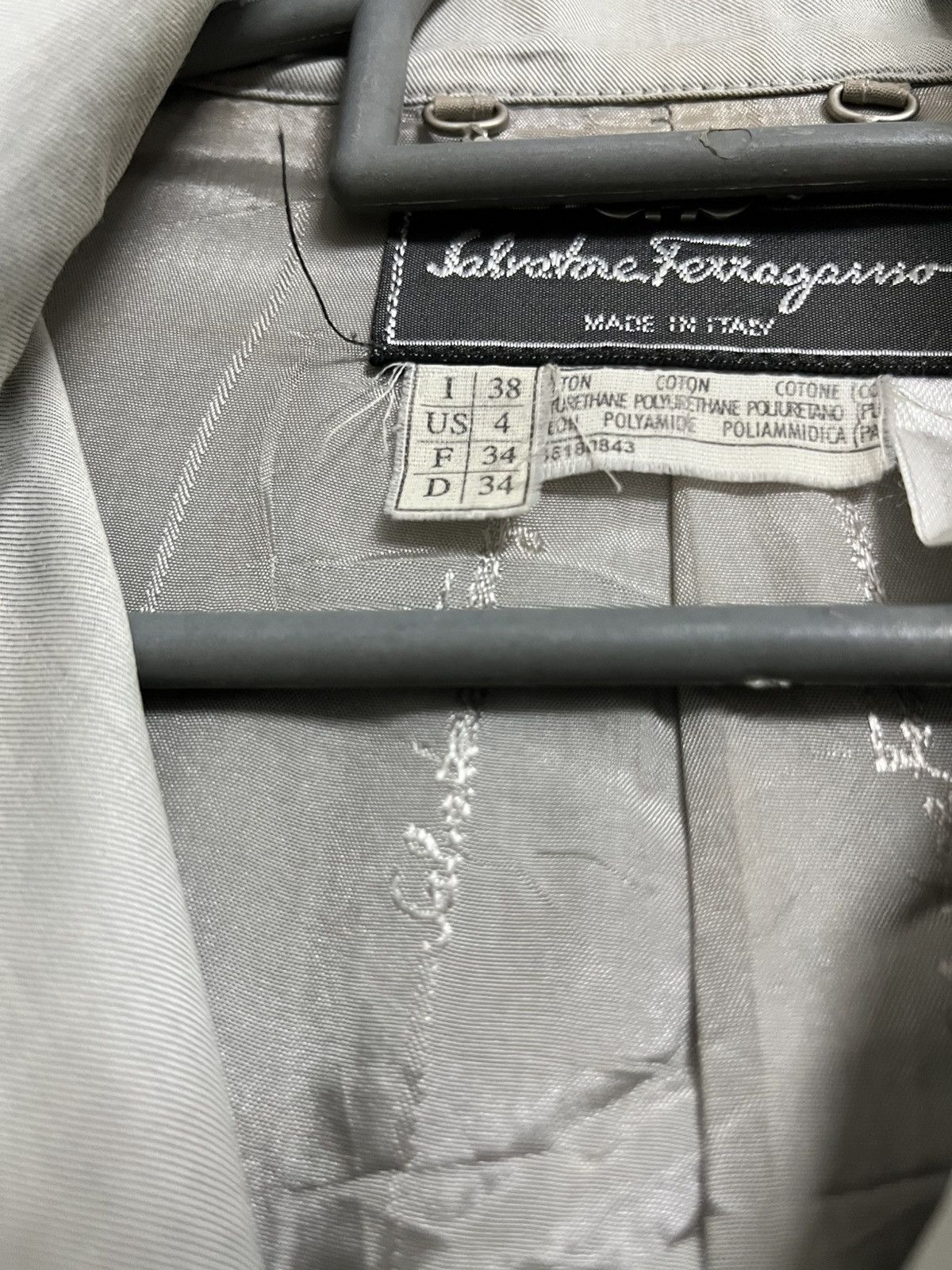 Salvatore Ferragamo 💥Vintage 80s SALVATORE FERRAGAMO Made In Italy Luxury Jacket Size S / US 4 / IT 40 - 7 Thumbnail