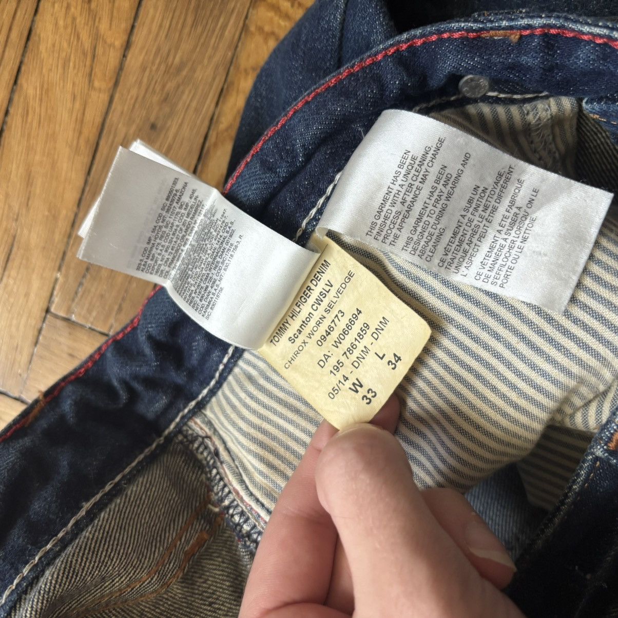Tommy Hilfiger Tommy Hilfiger Distressed Boro Denim Scanton Selvedge Jeans Size US 33 - 4 Thumbnail