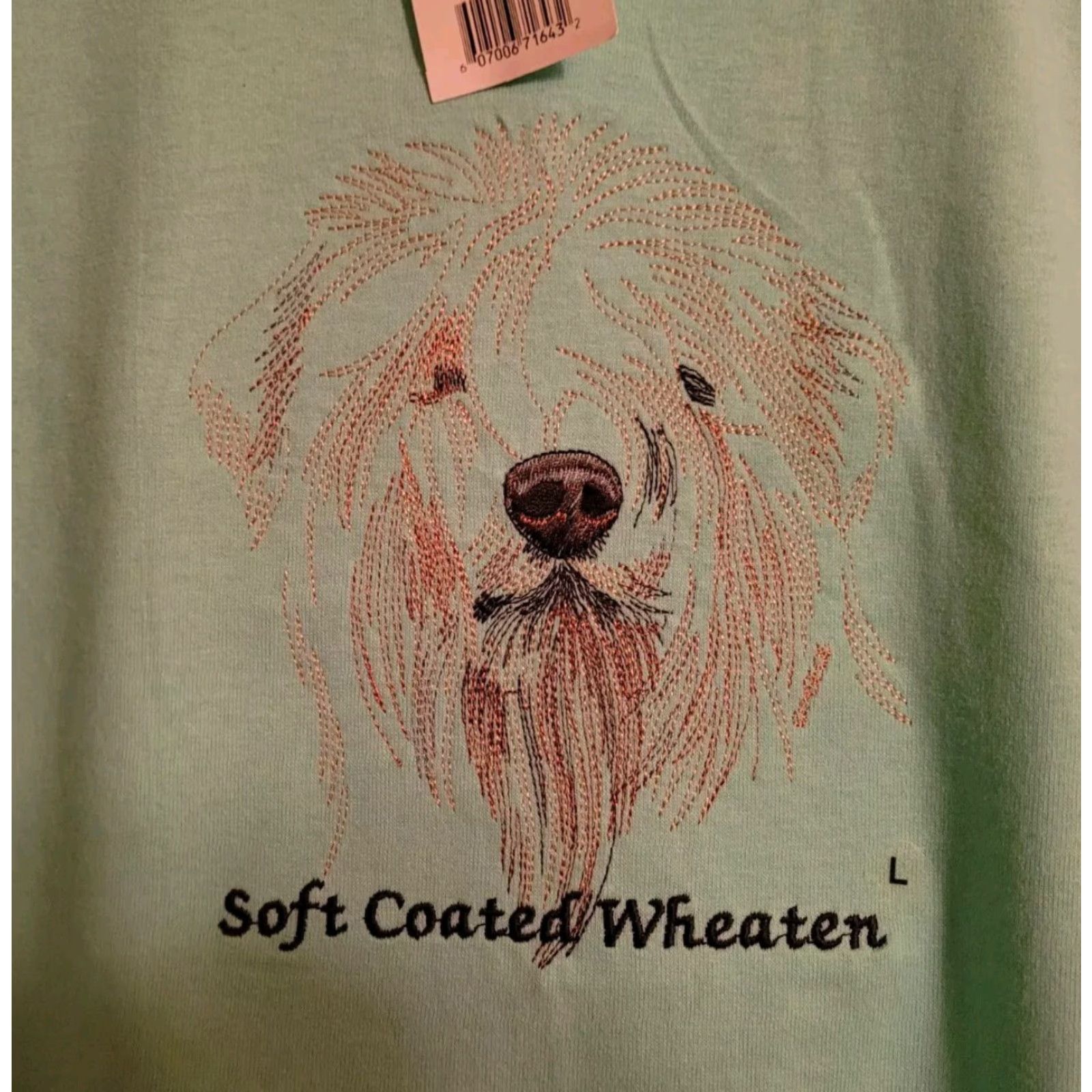 Anvil NEW NWT Anvil T-Shirt Unisex Adults Medium GR8 Dogs Soft Coated Wheaten Terrier Green Crew Neck Short Sleeve 100% Cotton Size M / US 6-8 / IT 42-44 - 2 Thumbnail
