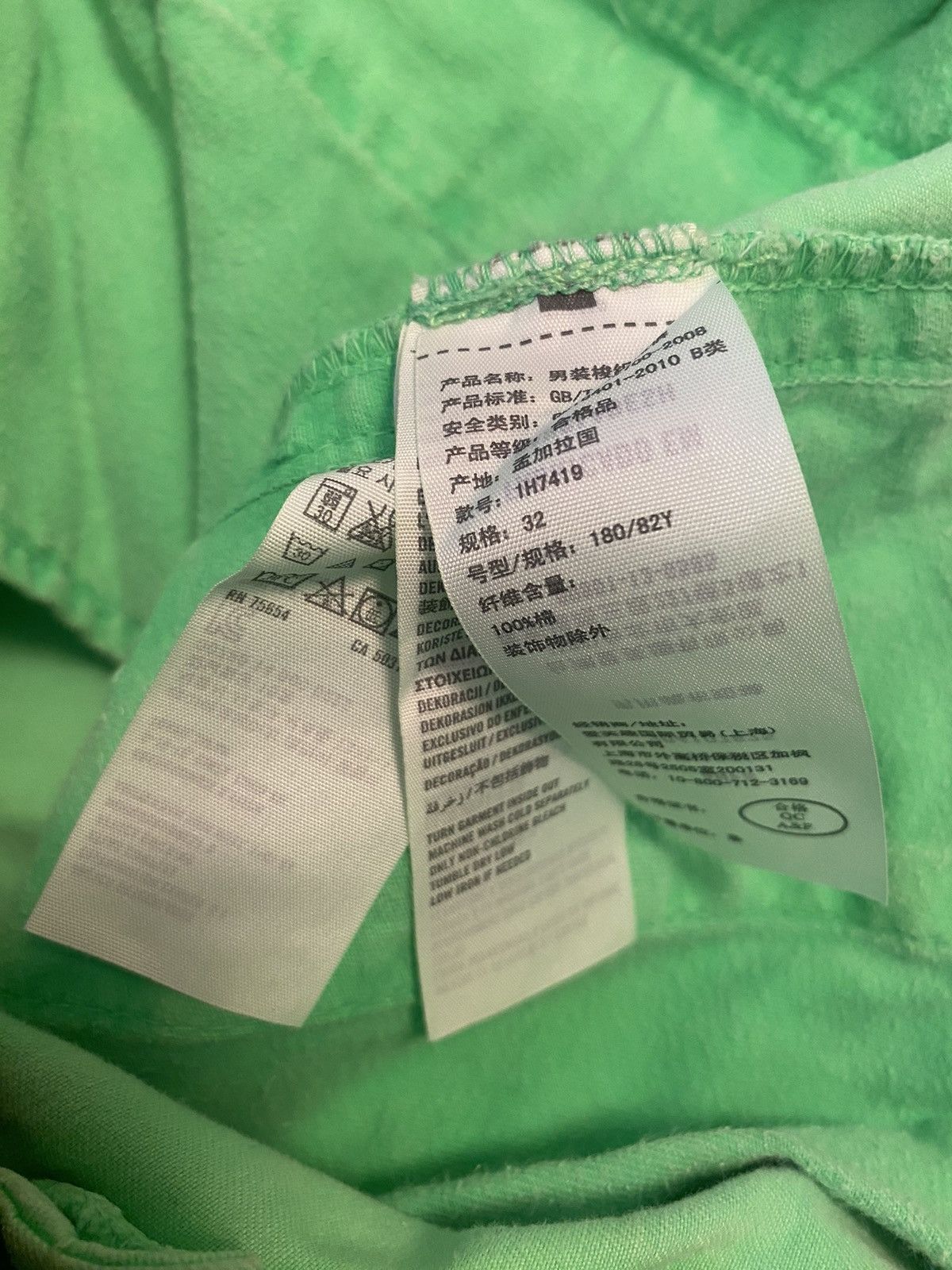 Abercrombie & Fitch × Vintage Vintage Ambercrombi and Fitch Fluorescent Green Jean Shorts Size US 32 / EU 48 - 5 Thumbnail
